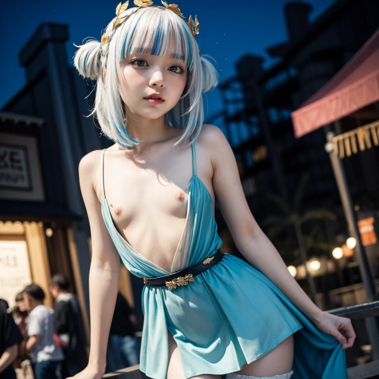 人気VTuberのGawr GuraちゃんのコスプレAIエロ画像410枚まとめ！童顔貧乳美少女たちがロリ鮫娘に大変身！(2ページ目)の29枚目の画像です。
