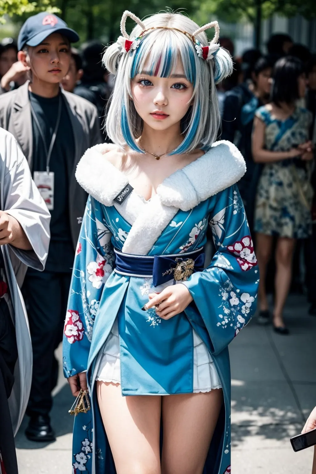 人気VTuberのGawr GuraちゃんのコスプレAIエロ画像410枚まとめ！童顔貧乳美少女たちがロリ鮫娘に大変身！(5ページ目)の21枚目の画像です。