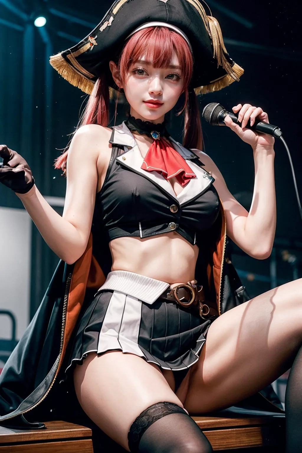 人気VTuberの宝鐘マリンちゃんのコスプレAIエロ画像400枚まとめ！(5ページ目)の26枚目の画像です。