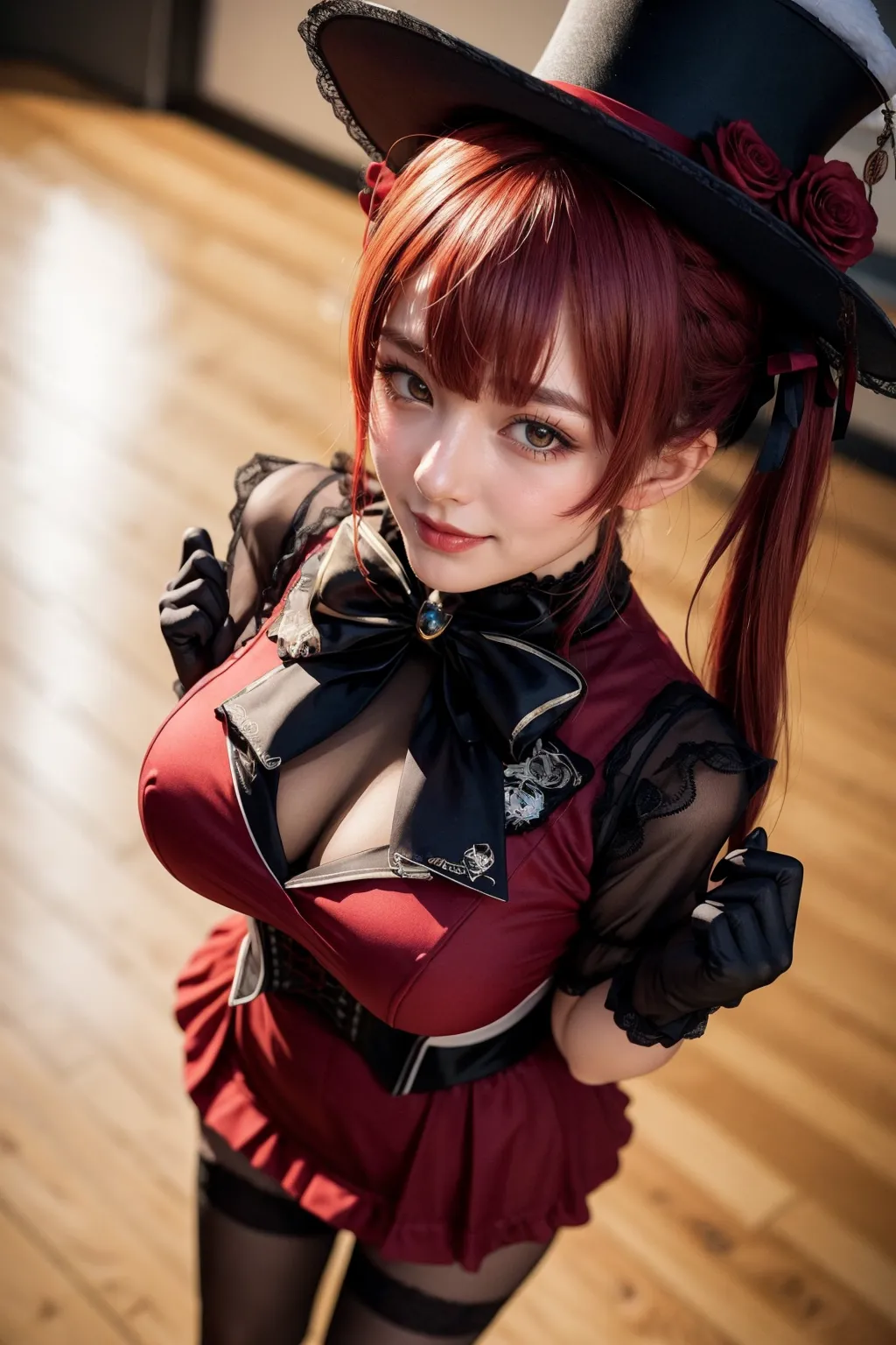 人気VTuberの宝鐘マリンちゃんのコスプレAIエロ画像400枚まとめ！(5ページ目)の34枚目の画像です。