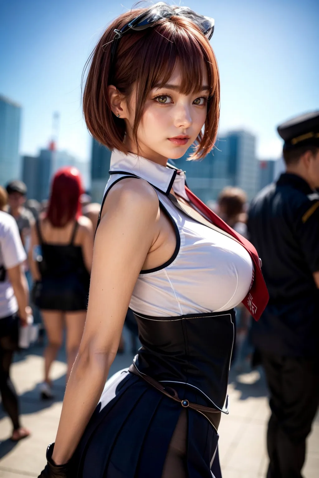 人気VTuberの宝鐘マリンちゃんのコスプレAIエロ画像400枚まとめ！(6ページ目)の17枚目の画像です。