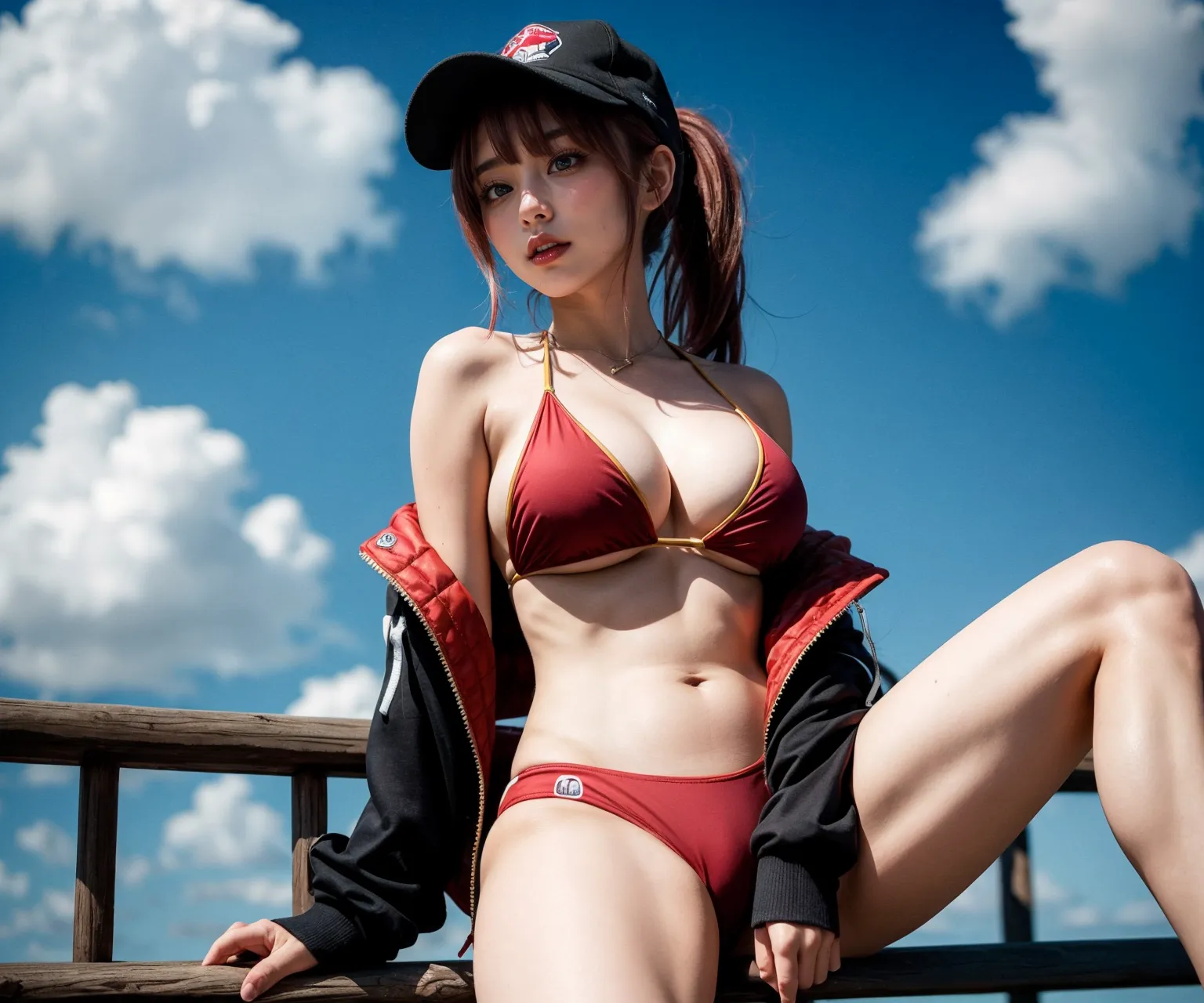 人気VTuberの宝鐘マリンちゃんのコスプレAIエロ画像400枚まとめ！(6ページ目)の19枚目の画像です。