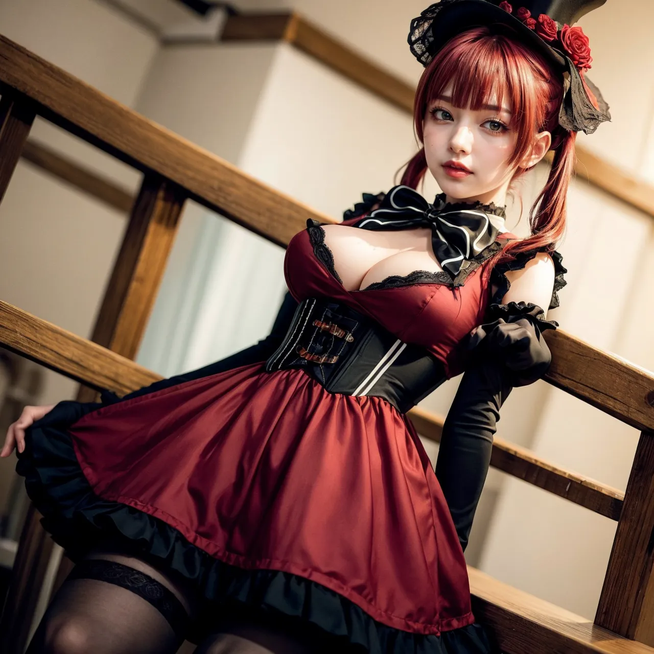 人気VTuberの宝鐘マリンちゃんのコスプレAIエロ画像400枚まとめ！(6ページ目)の25枚目の画像です。