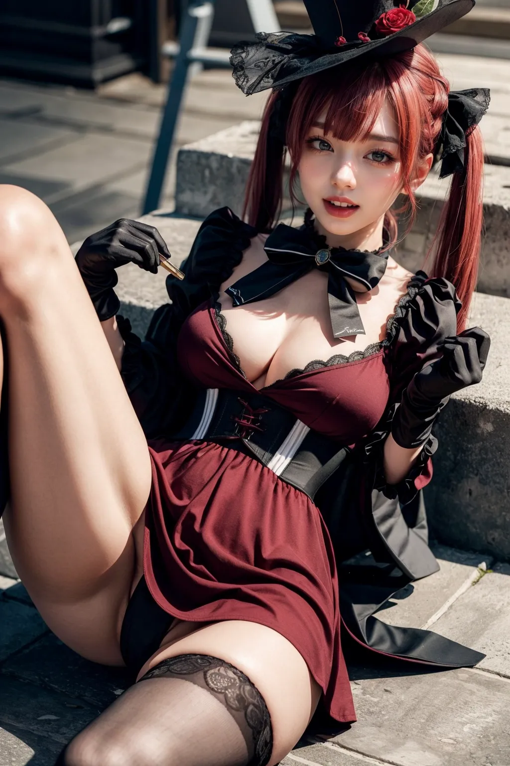 人気VTuberの宝鐘マリンちゃんのコスプレAIエロ画像400枚まとめ！(6ページ目)の29枚目の画像です。
