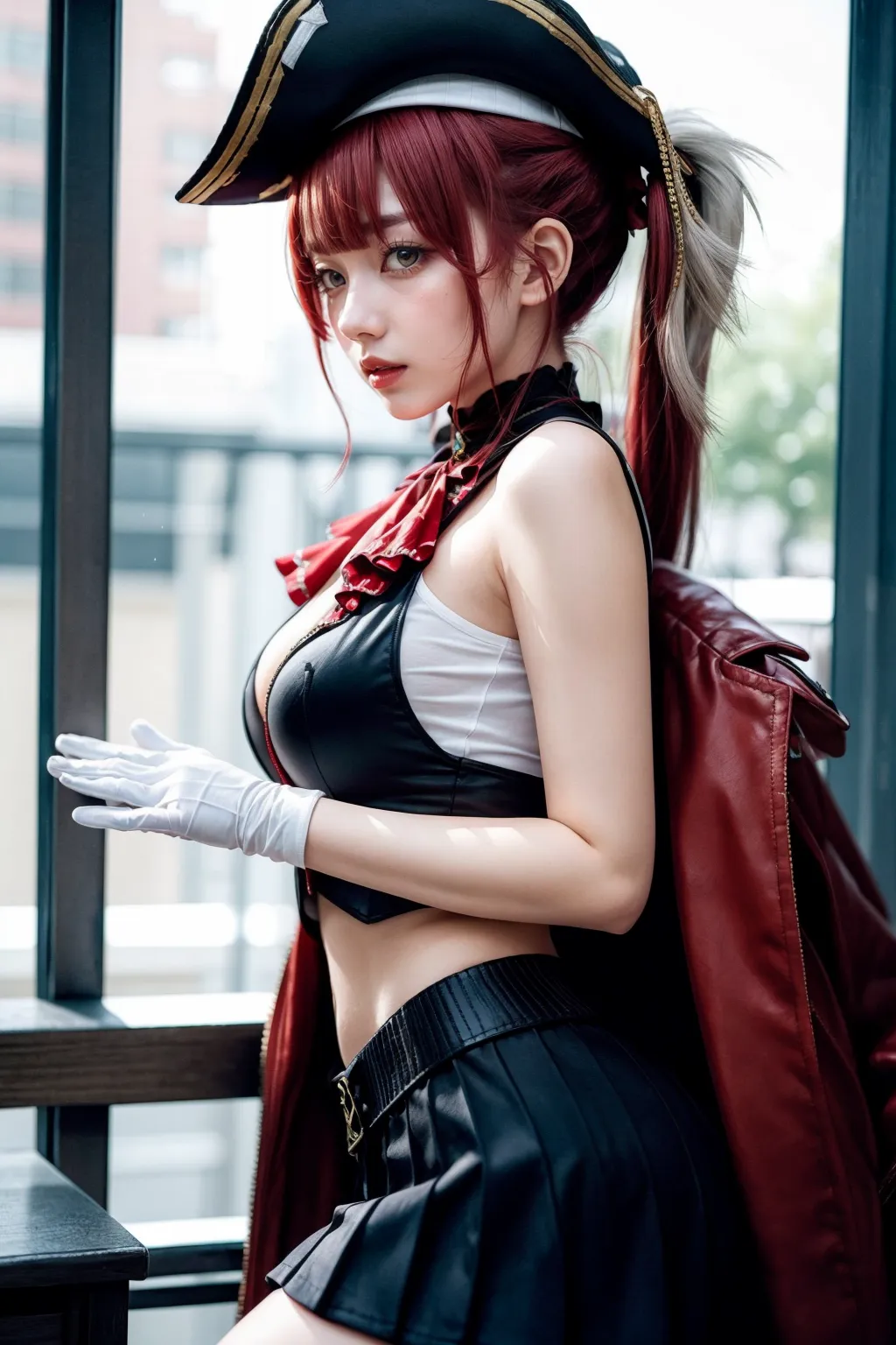 人気VTuberの宝鐘マリンちゃんのコスプレAIエロ画像400枚まとめ！(6ページ目)の33枚目の画像です。
