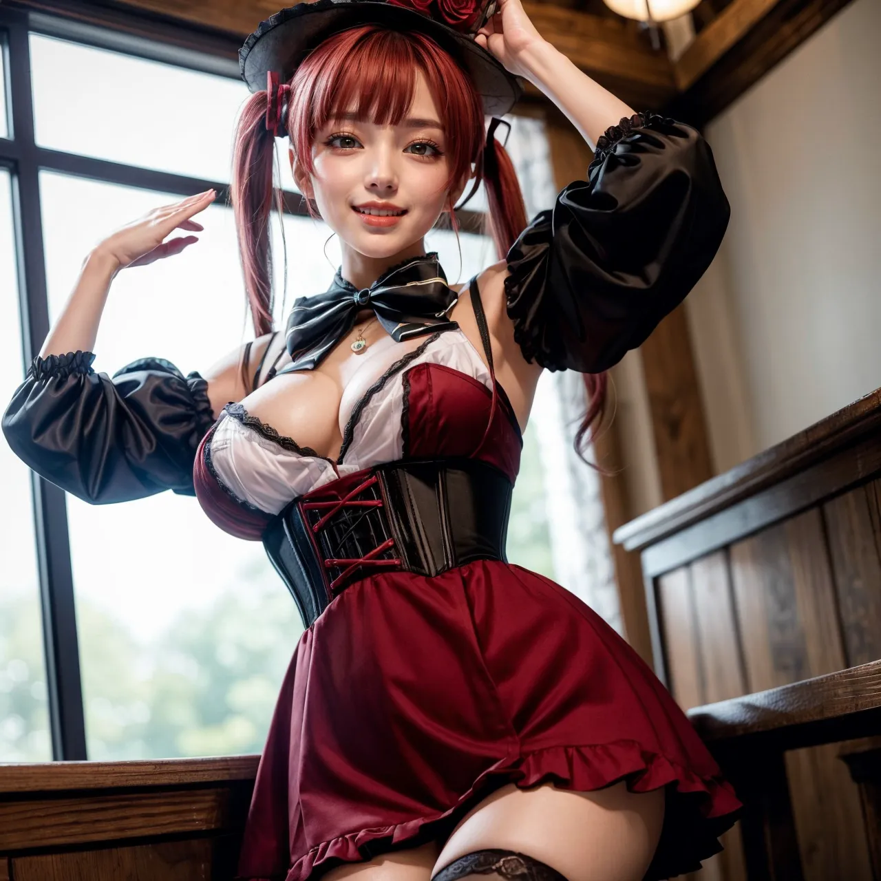 人気VTuberの宝鐘マリンちゃんのコスプレAIエロ画像400枚まとめ！(6ページ目)の40枚目の画像です。