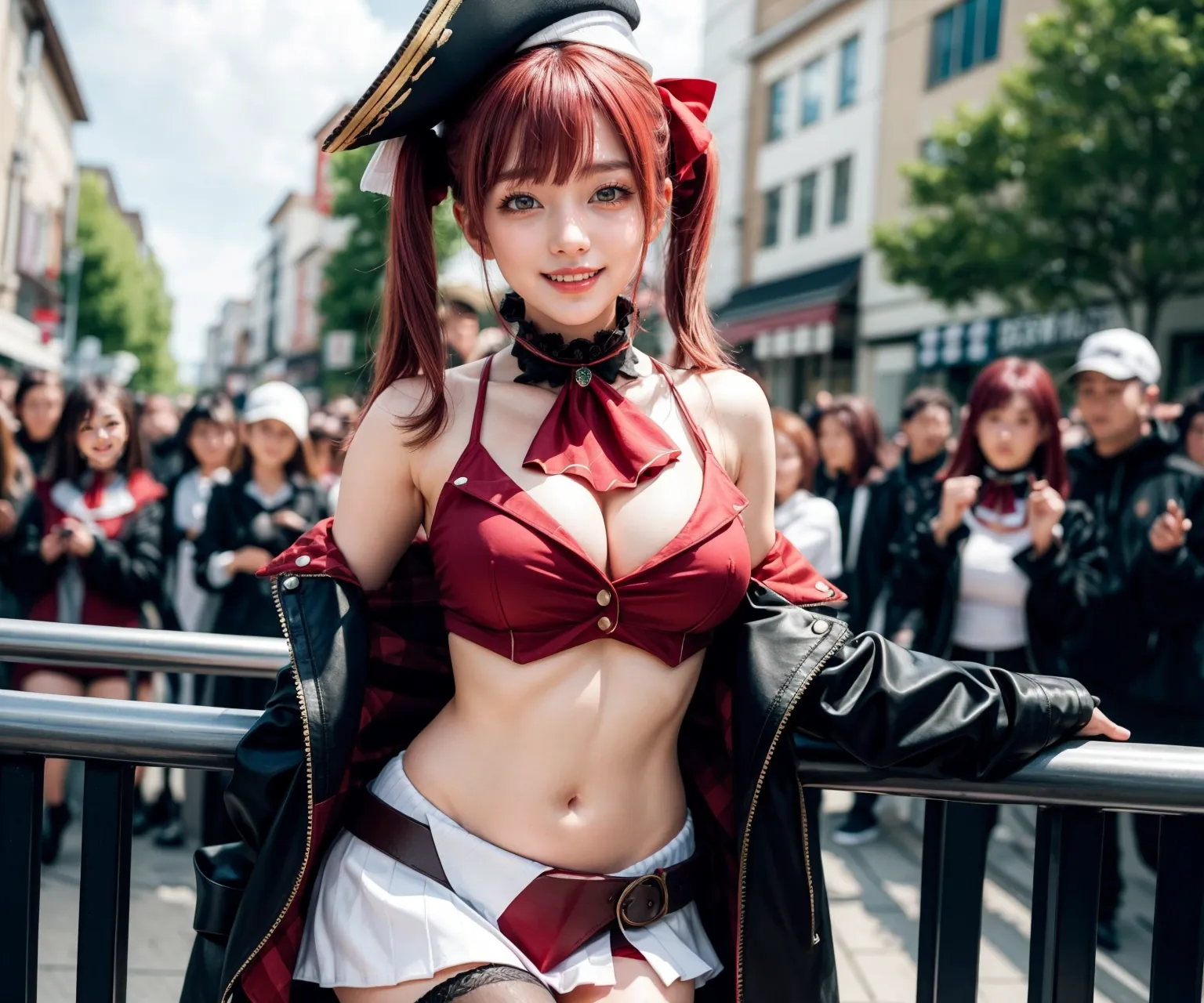 人気VTuberの宝鐘マリンちゃんのコスプレAIエロ画像400枚まとめ！(8ページ目)の25枚目の画像です。