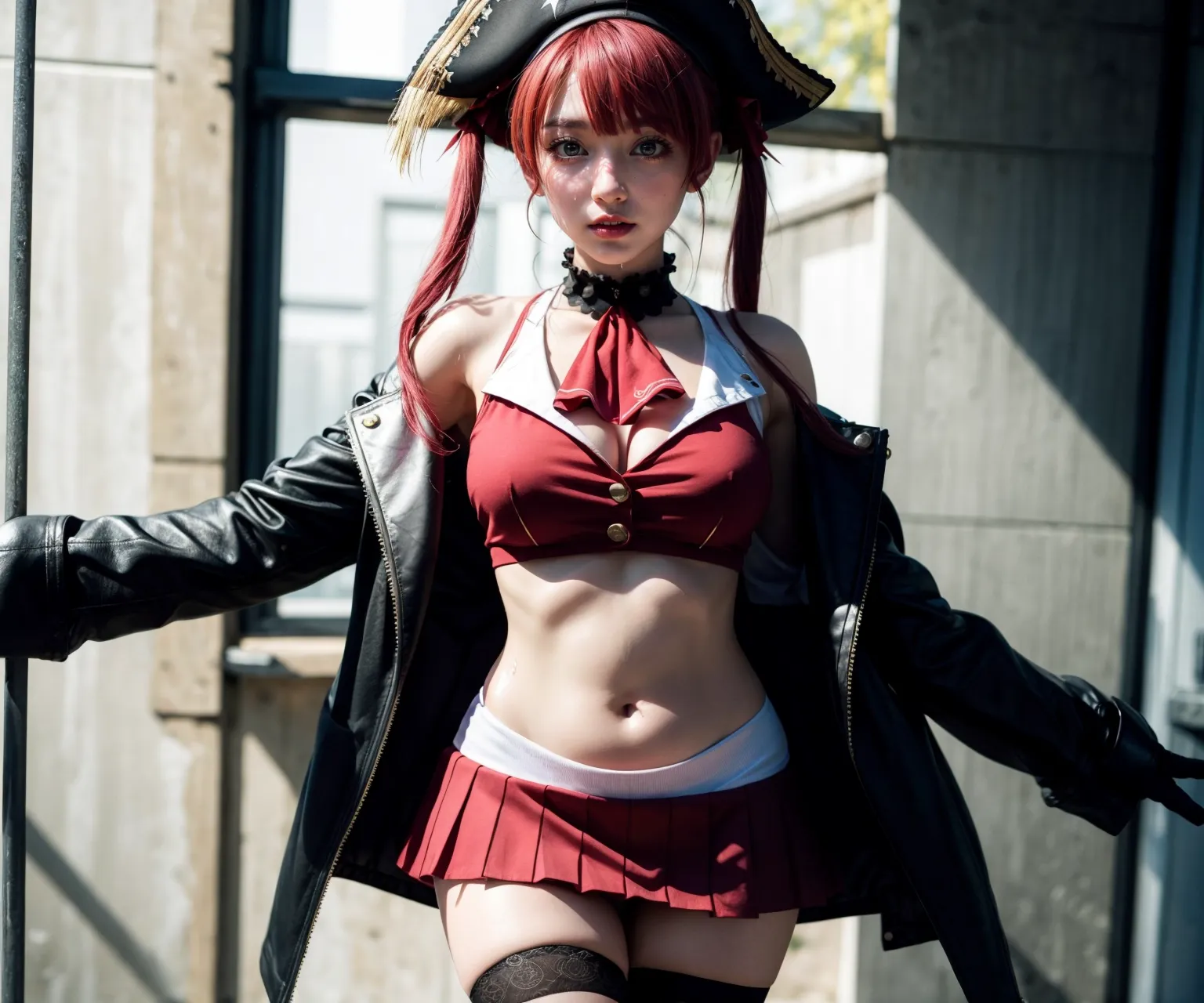 人気VTuberの宝鐘マリンちゃんのコスプレAIエロ画像400枚まとめ！(8ページ目)の28枚目の画像です。