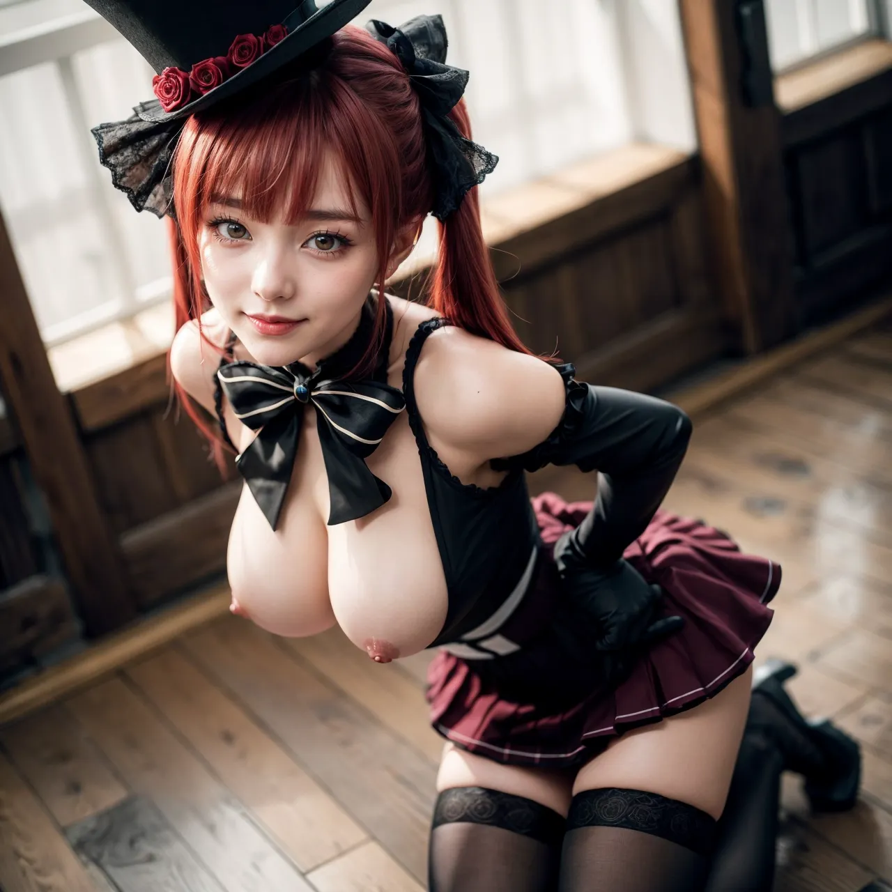 人気VTuberの宝鐘マリンちゃんのコスプレAIエロ画像400枚まとめ！(9ページ目)の24枚目の画像です。