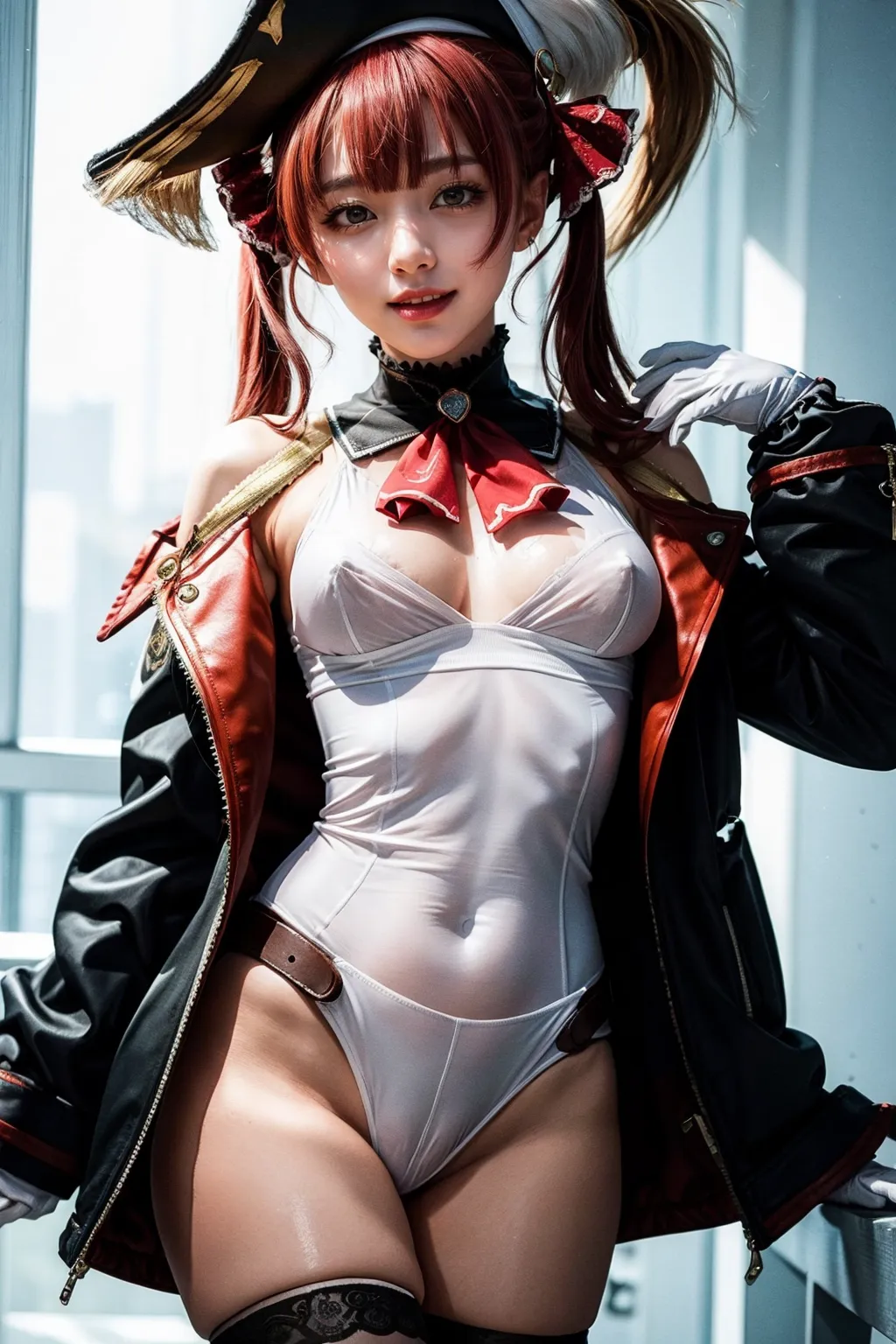 人気VTuberの宝鐘マリンちゃんのコスプレAIエロ画像400枚まとめ！(9ページ目)の27枚目の画像です。