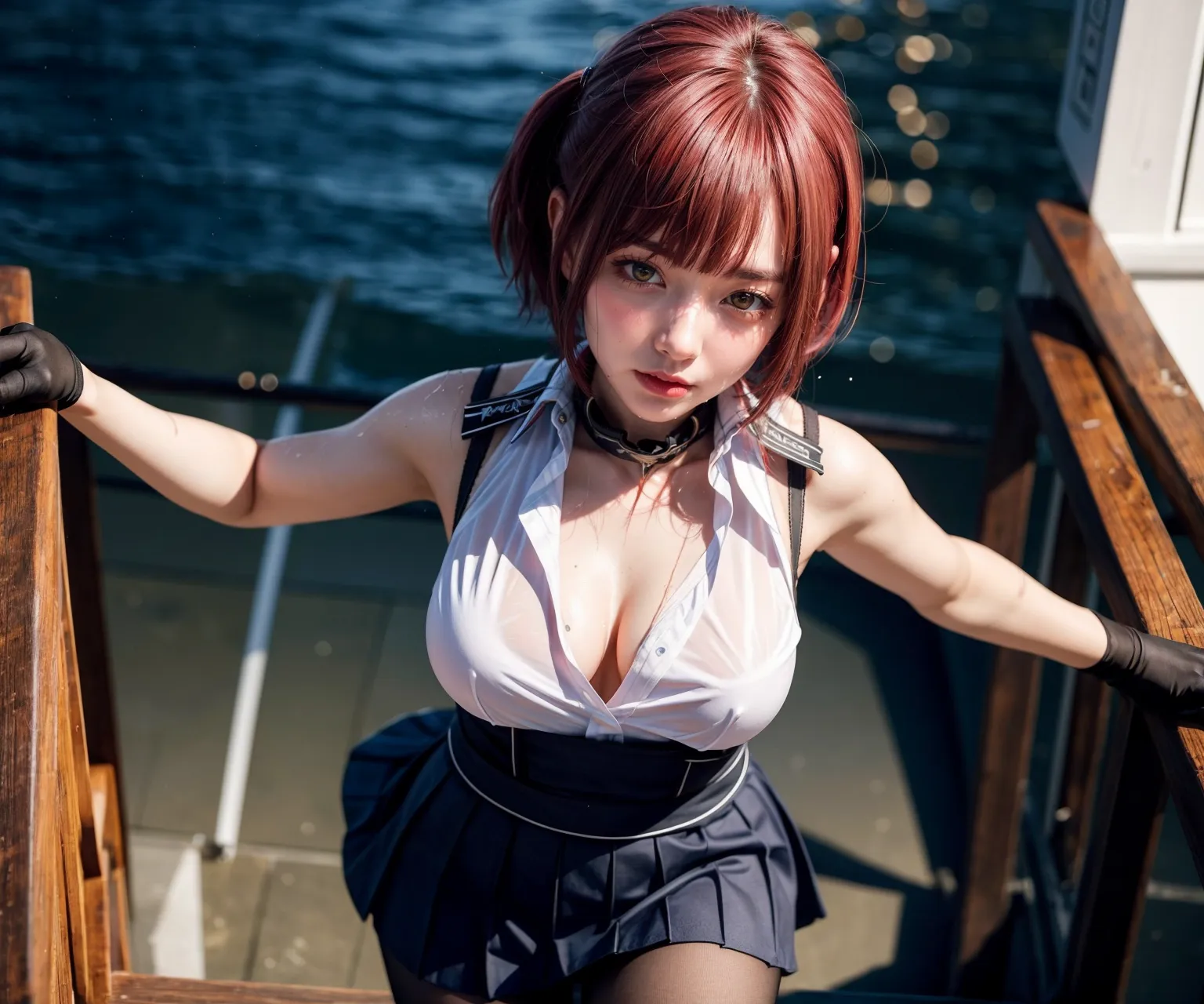 人気VTuberの宝鐘マリンちゃんのコスプレAIエロ画像400枚まとめ！(9ページ目)の32枚目の画像です。