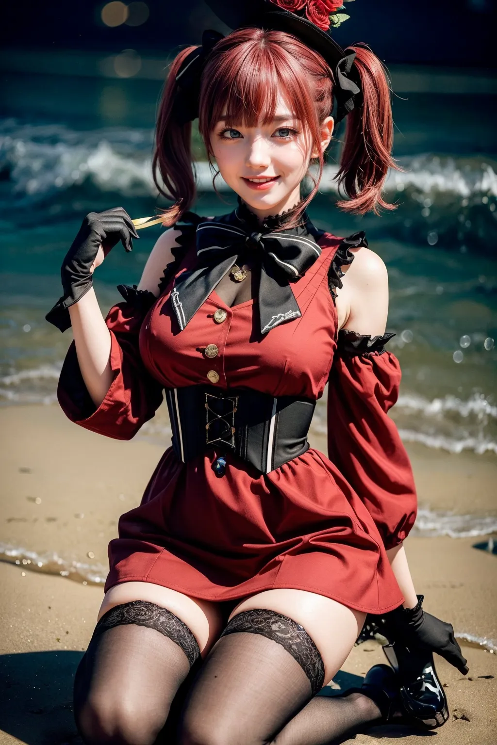 人気VTuberの宝鐘マリンちゃんのコスプレAIエロ画像400枚まとめ！(9ページ目)の36枚目の画像です。