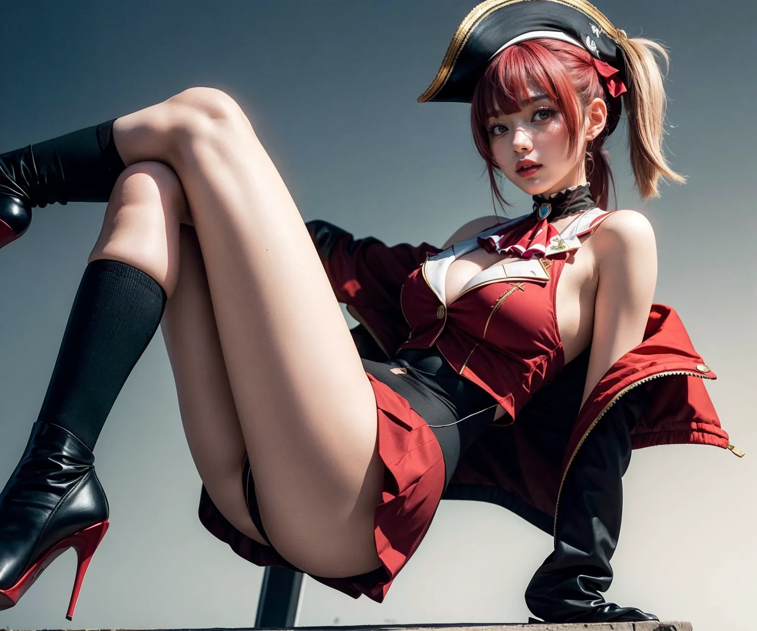 人気VTuberの宝鐘マリンちゃんのコスプレAIエロ画像400枚まとめ！(2ページ目)の19枚目の画像です。