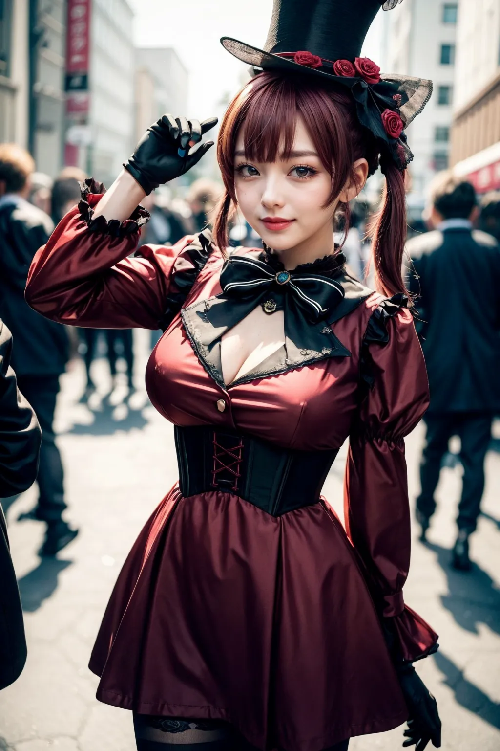 人気VTuberの宝鐘マリンちゃんのコスプレAIエロ画像400枚まとめ！(4ページ目)の9枚目の画像です。