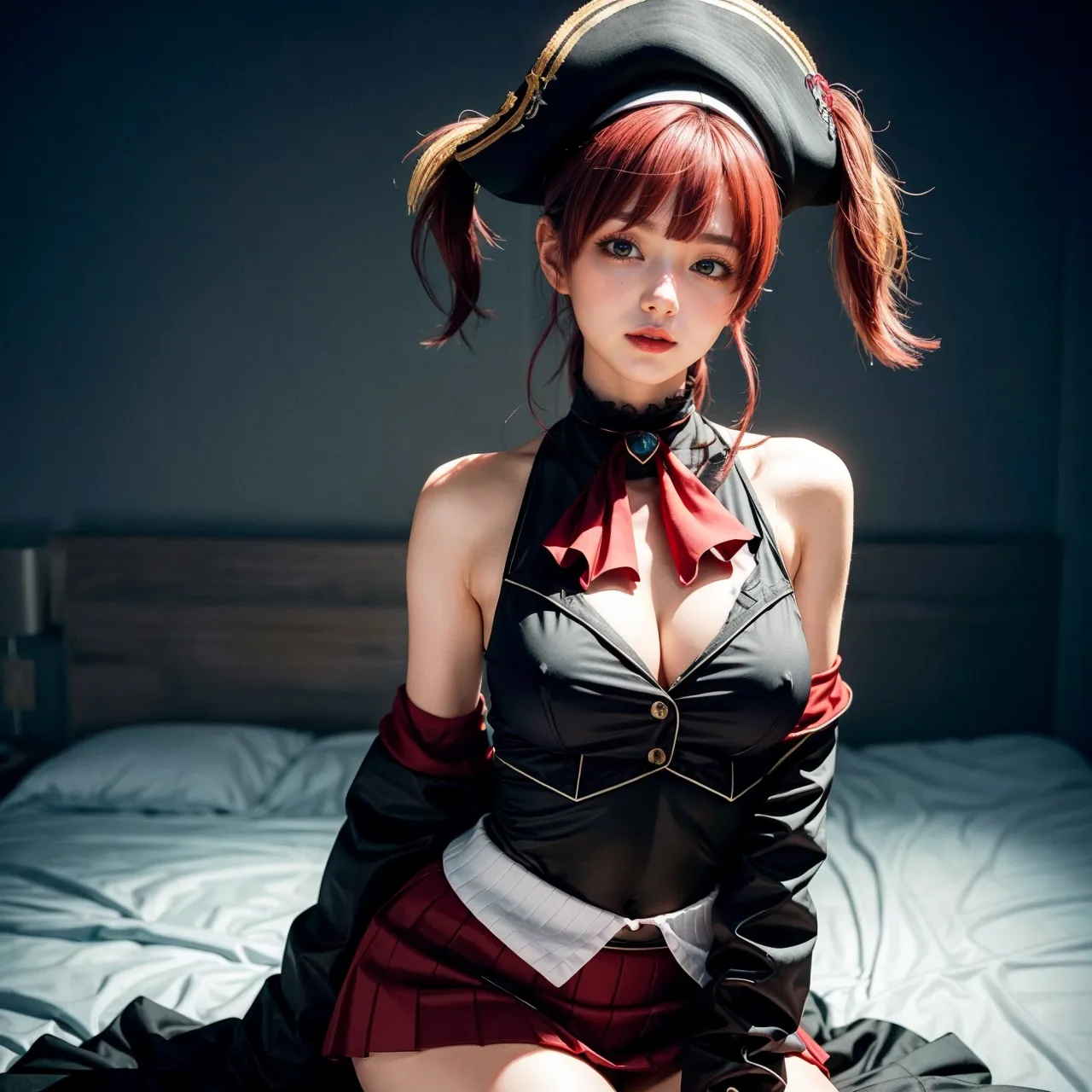 人気VTuberの宝鐘マリンちゃんのコスプレAIエロ画像400枚まとめ！(4ページ目)の17枚目の画像です。