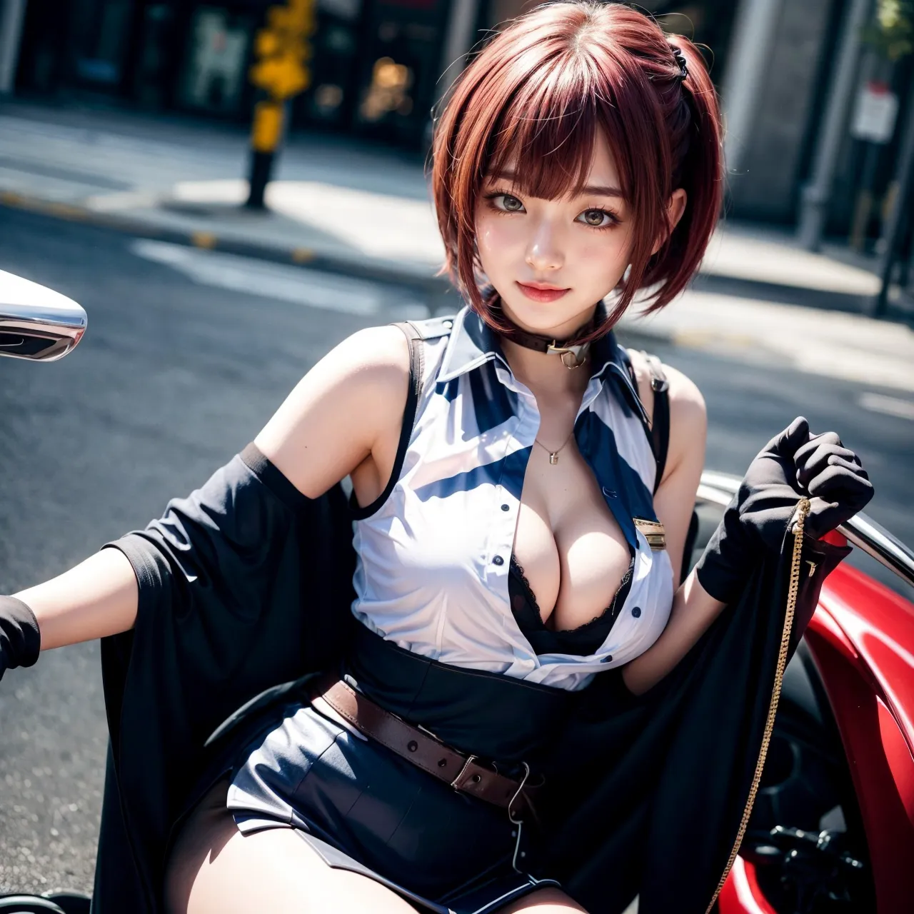人気VTuberの宝鐘マリンちゃんのコスプレAIエロ画像400枚まとめ！(5ページ目)の7枚目の画像です。