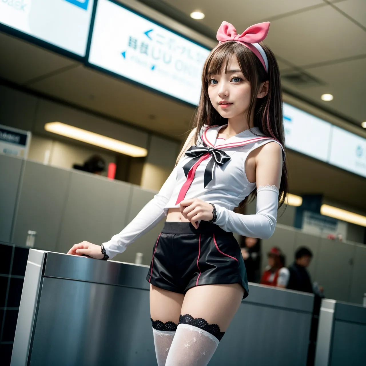 人気VTuberのキズナアイちゃんのコスプレAIエロ画像330枚まとめ！(2ページ目)の16枚目の画像です。