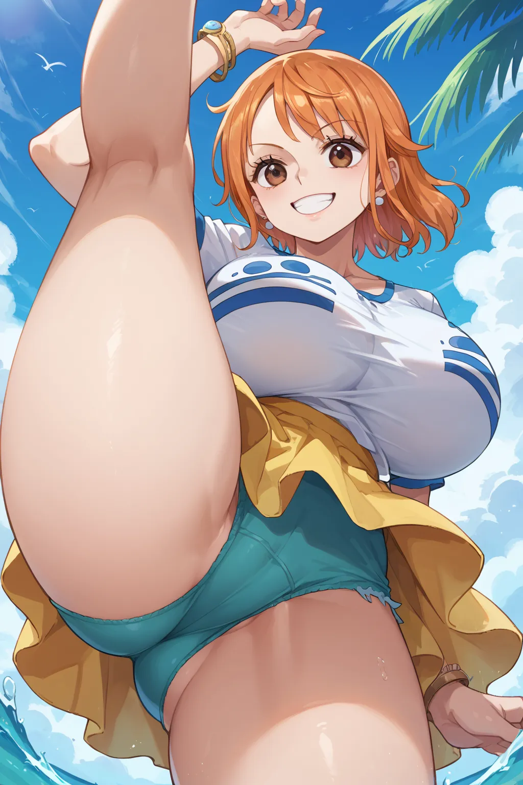 人気漫画・アニメのワンピースに登場するナミのAIエロ画像をH度増し増しで500枚まとめ！(7ページ目)の40枚目の画像です。