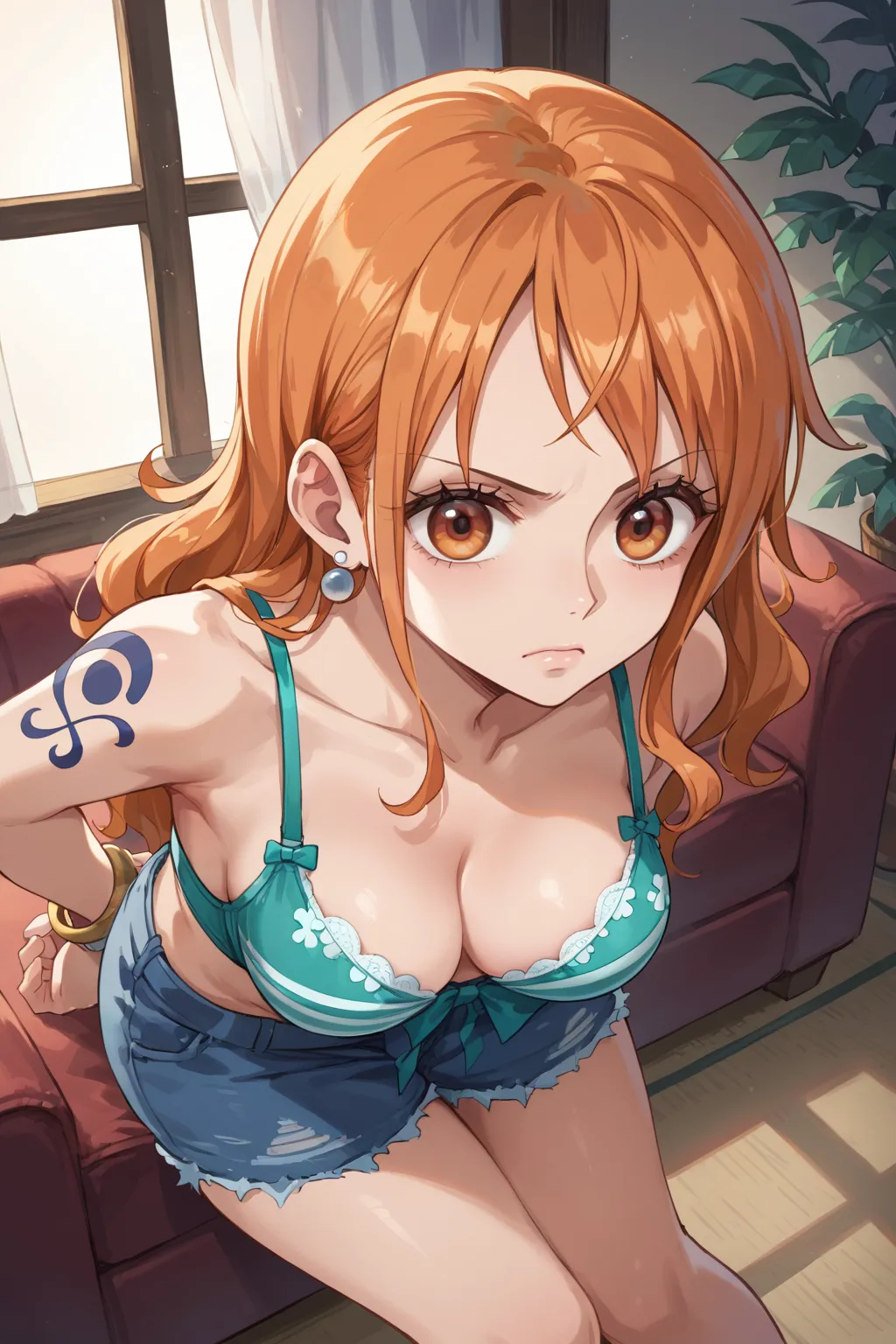 人気漫画・アニメのワンピースに登場するナミのAIエロ画像をH度増し増しで500枚まとめ！(8ページ目)の38枚目の画像です。