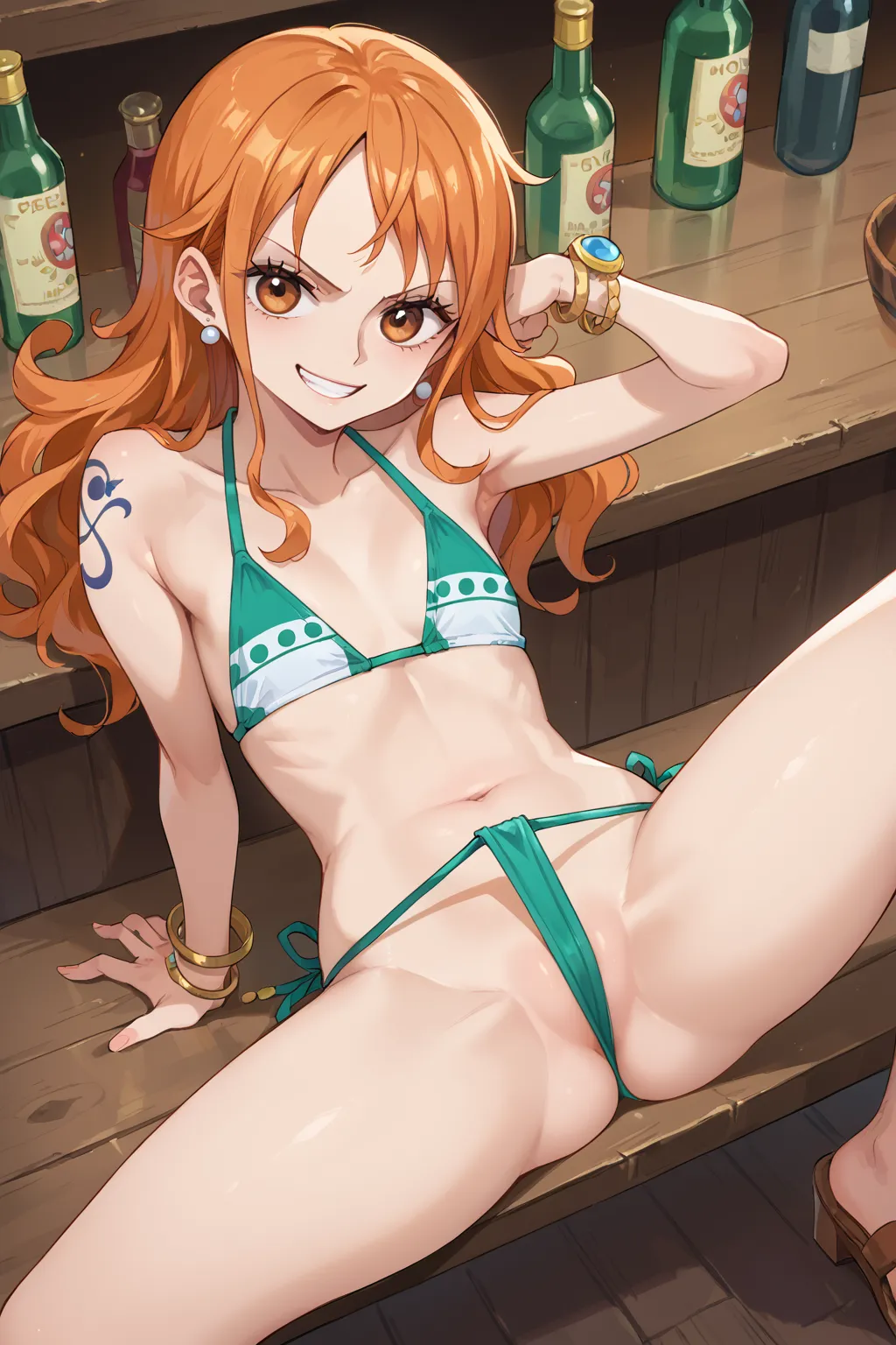 人気漫画・アニメのワンピースに登場するナミのAIエロ画像をH度増し増しで500枚まとめ！(9ページ目)の20枚目の画像です。