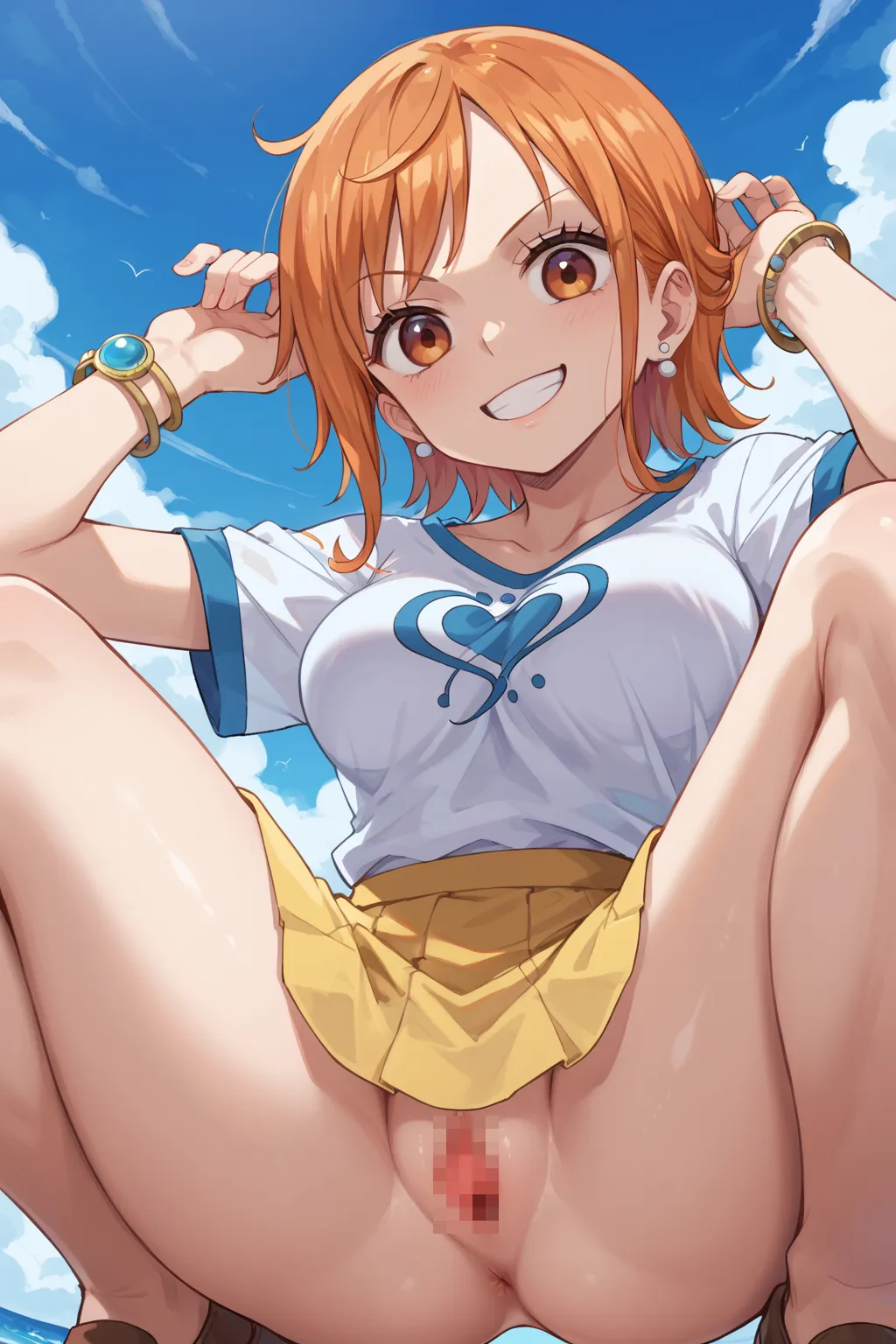 人気漫画・アニメのワンピースに登場するナミのAIエロ画像をH度増し増しで500枚まとめ！(11ページ目)の40枚目の画像です。