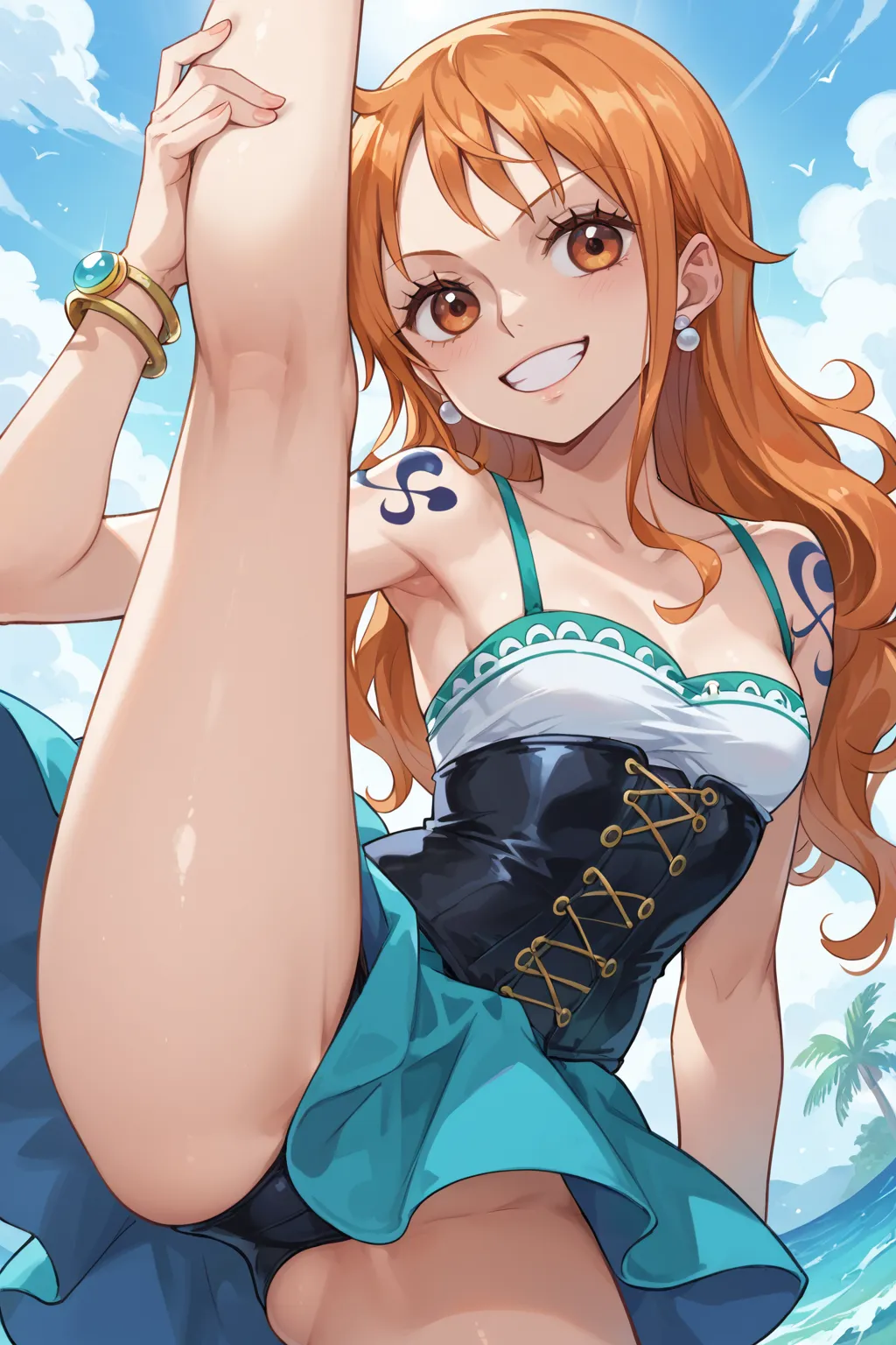 人気漫画・アニメのワンピースに登場するナミのAIエロ画像をH度増し増しで500枚まとめ！(12ページ目)の20枚目の画像です。