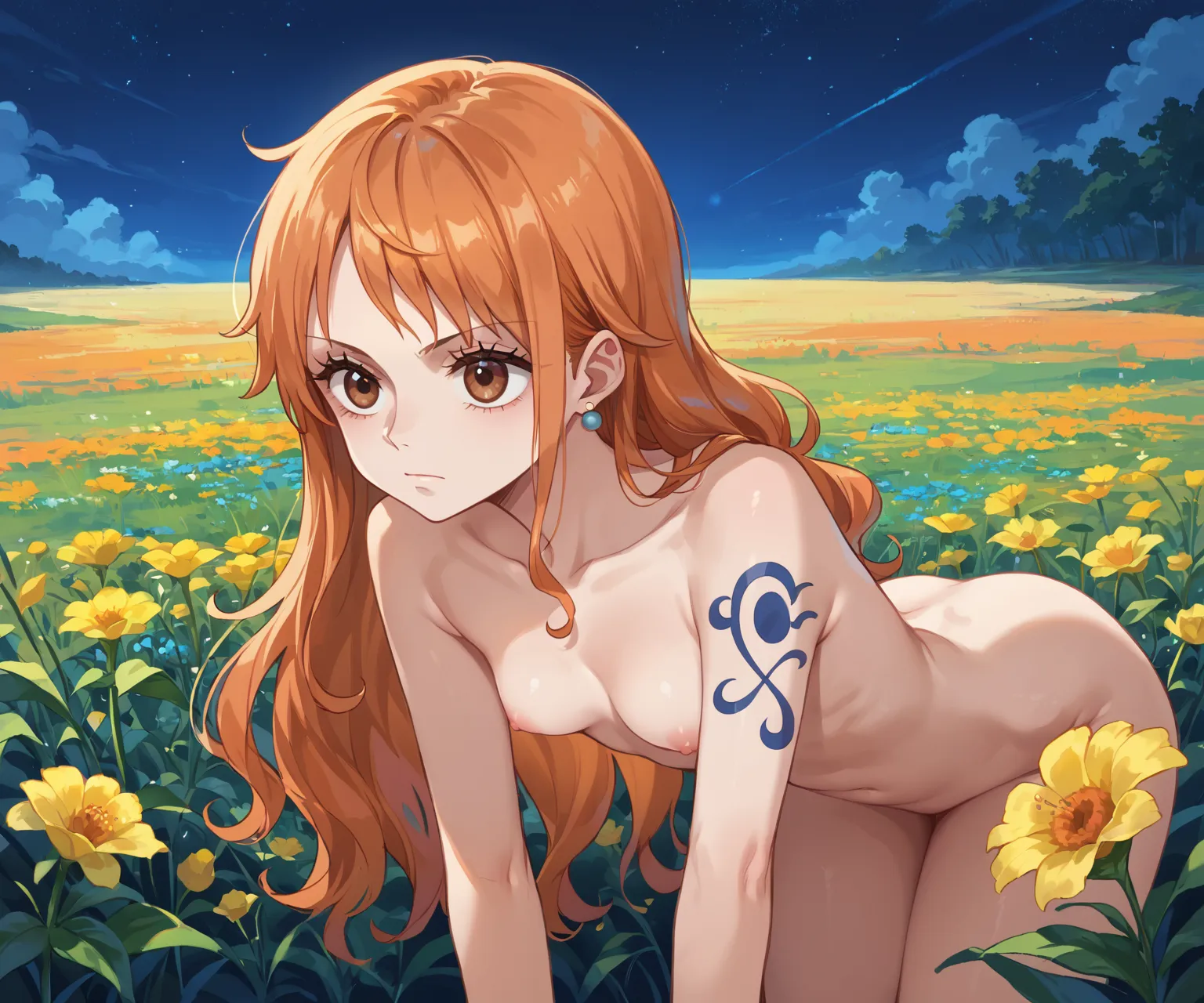 人気漫画・アニメのワンピースに登場するナミのAIエロ画像をH度増し増しで500枚まとめ！(12ページ目)の31枚目の画像です。