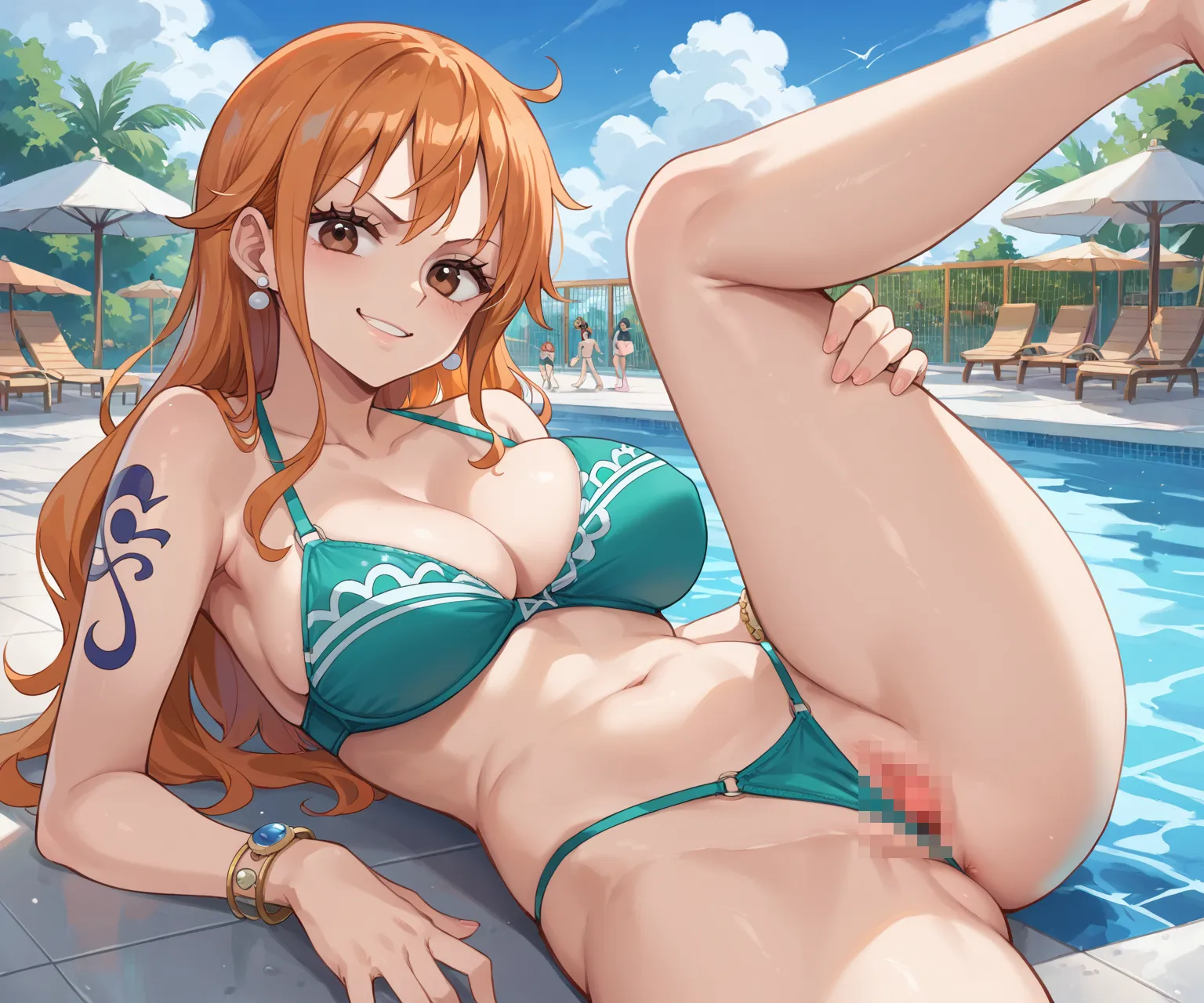 人気漫画・アニメのワンピースに登場するナミのAIエロ画像をH度増し増しで500枚まとめ！(3ページ目) 9번째 이미지입니다.