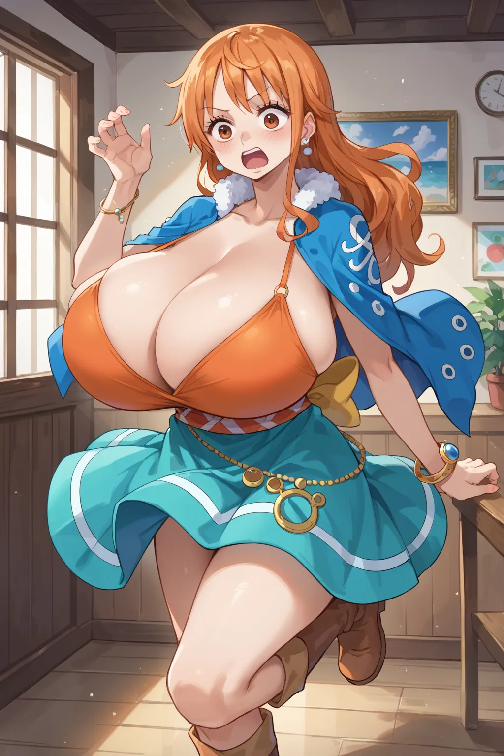 人気漫画・アニメのワンピースに登場するナミのAIエロ画像をH度増し増しで500枚まとめ！(3ページ目) 25번째 이미지입니다.