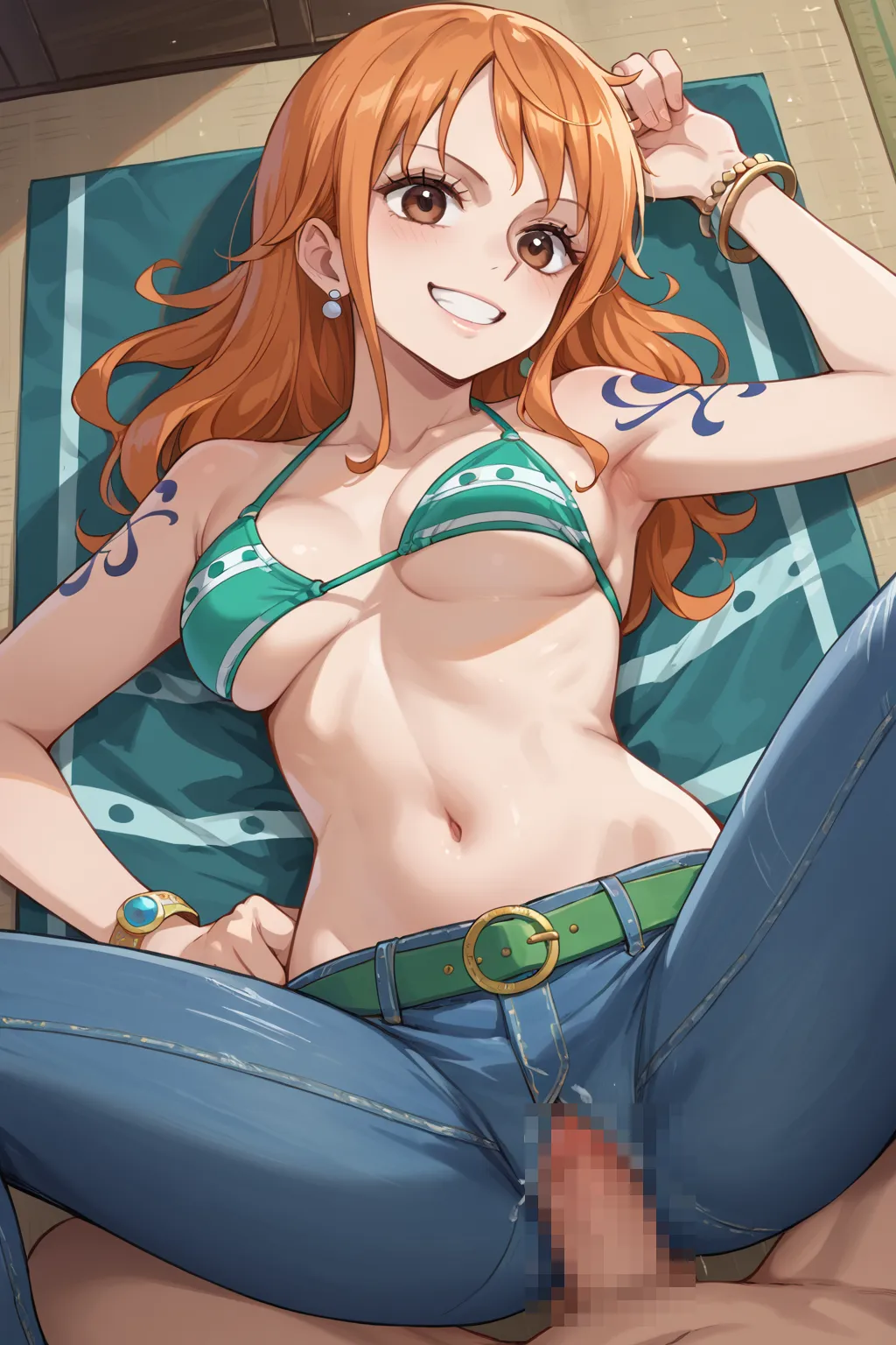人気漫画・アニメのワンピースに登場するナミのAIエロ画像をH度増し増しで500枚まとめ！(4ページ目) 13번째 이미지입니다.
