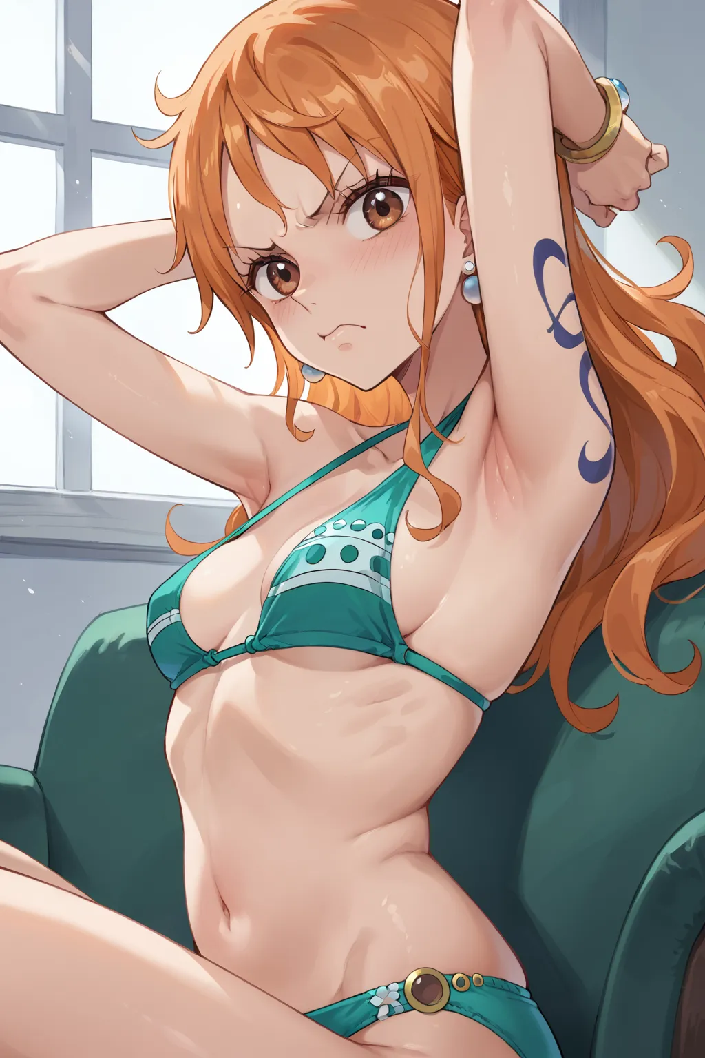人気漫画・アニメのワンピースに登場するナミのAIエロ画像をH度増し増しで500枚まとめ！(4ページ目) 18번째 이미지입니다.