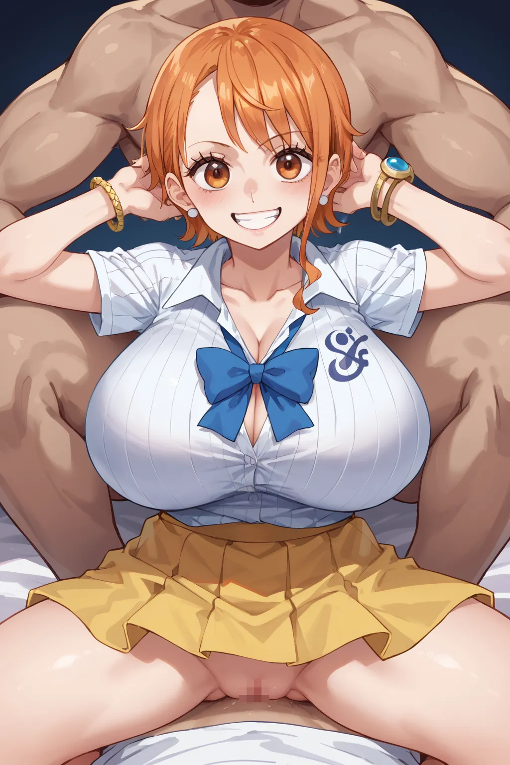 人気漫画・アニメのワンピースに登場するナミのAIエロ画像をH度増し増しで500枚まとめ！(5ページ目)の11枚目の画像です。