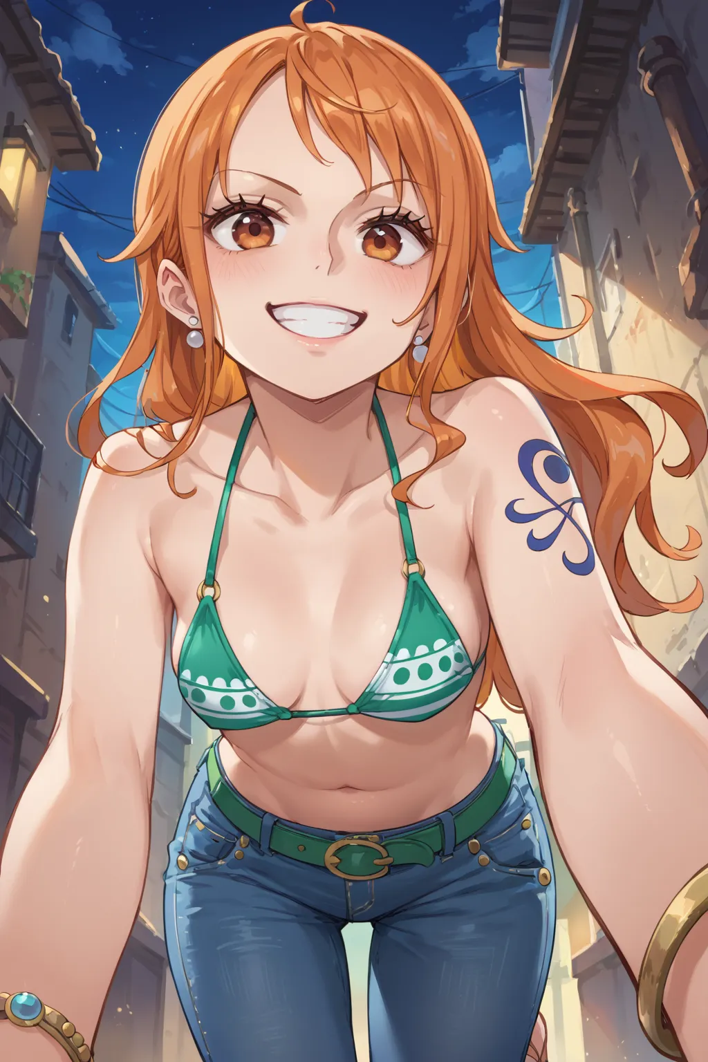 人気漫画・アニメのワンピースに登場するナミのAIエロ画像をH度増し増しで500枚まとめ！(5ページ目)の20枚目の画像です。