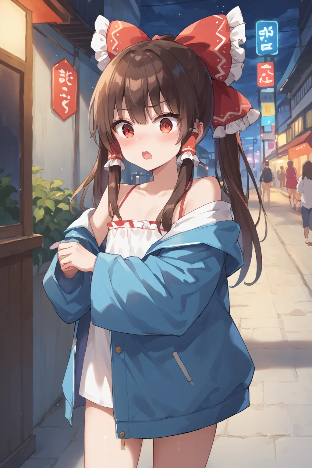 博麗神社巫女さんの博麗霊夢ちゃんAIイラストエロ画像400枚まとめ！の11枚目の画像です。