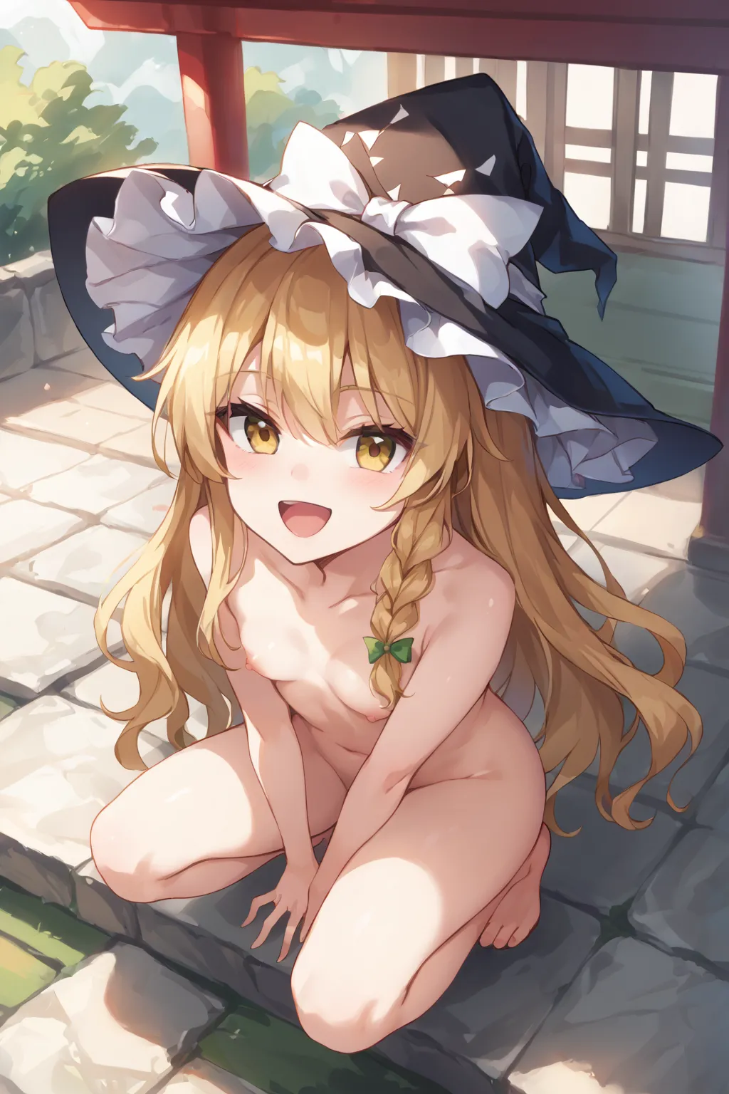 紅夢の魔法使いさんの霧雨魔理沙ちゃんAIイラストエロ画像382枚まとめ！の32枚目の画像です。
