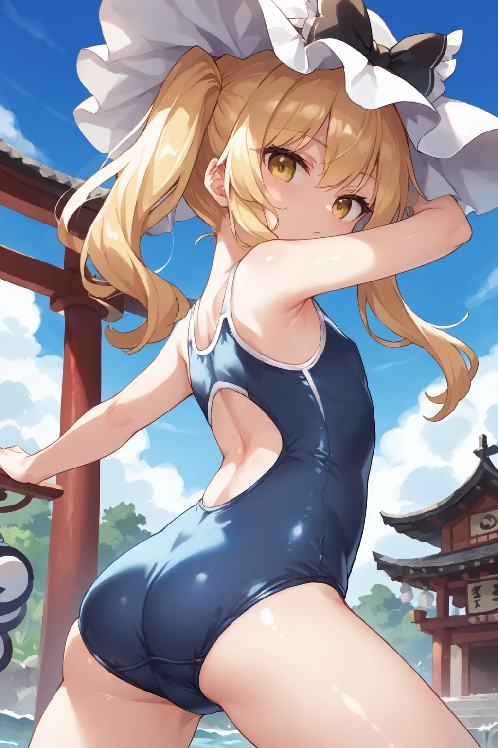 紅夢の魔法使いさんの霧雨魔理沙ちゃんAIイラストエロ画像382枚まとめ！(3ページ目)の29枚目の画像です。
