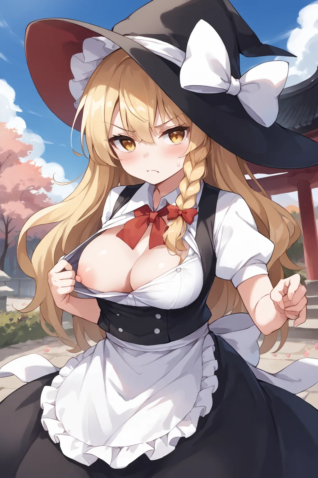 紅夢の魔法使いさんの霧雨魔理沙ちゃんAIイラストエロ画像382枚まとめ！の11枚目の画像です。