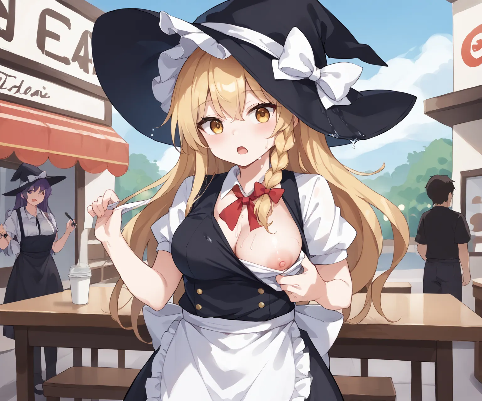 紅夢の魔法使いさんの霧雨魔理沙ちゃんAIイラストエロ画像382枚まとめ！(4ページ目)の27枚目の画像です。