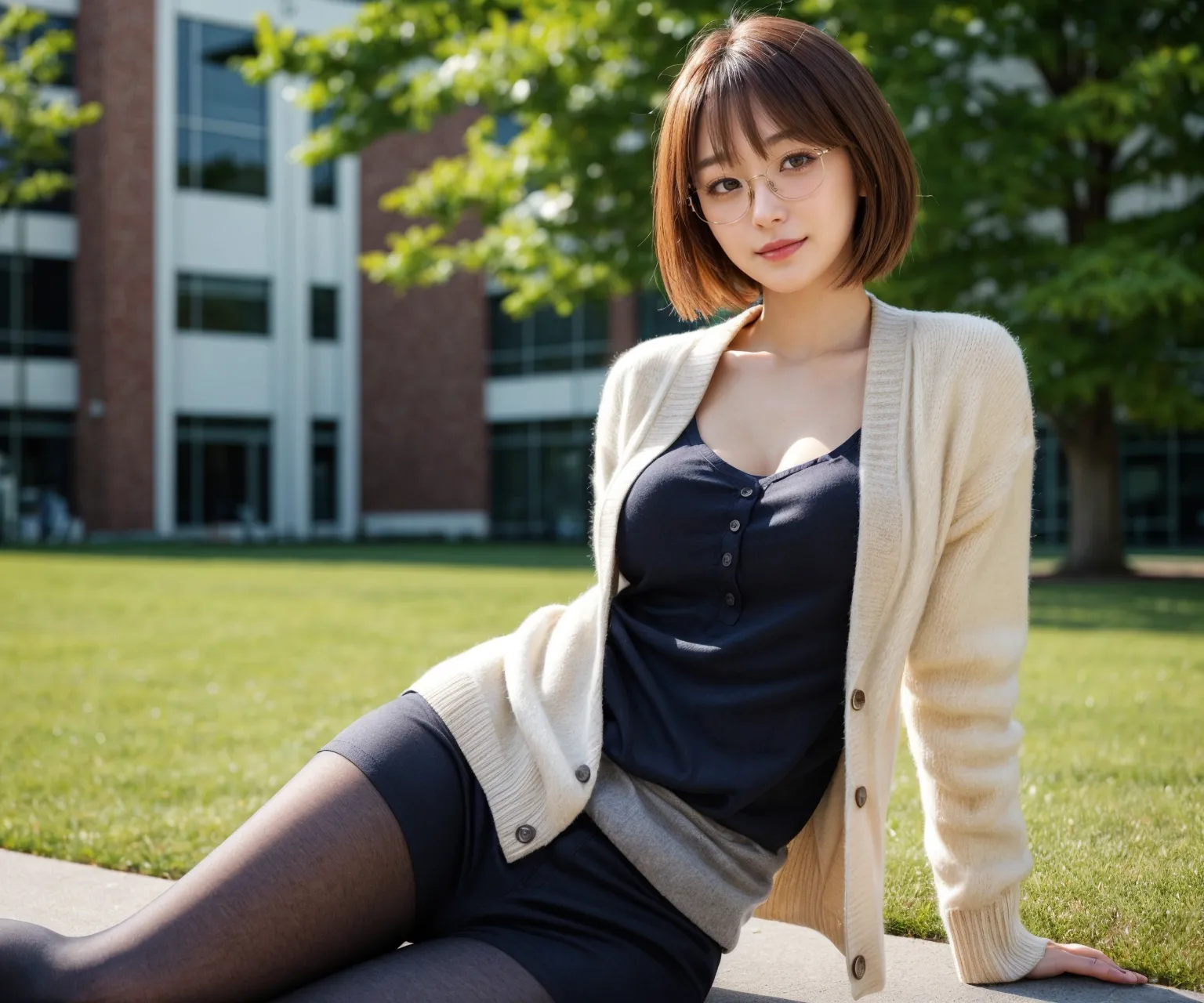 新しく赴任してきた真面目そうな先生が実はセクシーで超変態！？エロさが爆発なAI画像345枚まとめ！の23枚目の画像です。