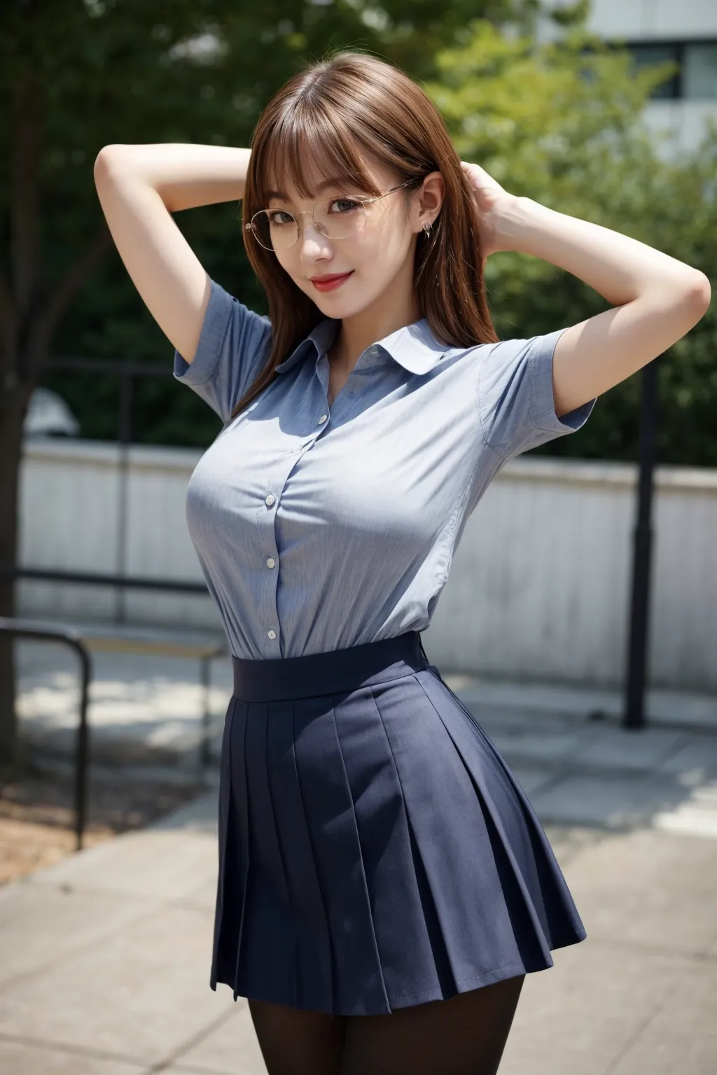 新しく赴任してきた真面目そうな先生が実はセクシーで超変態！？エロさが爆発なAI画像345枚まとめ！(6ページ目)の8枚目の画像です。