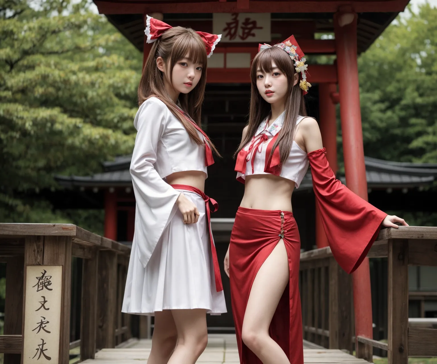可愛い美少女たちが霊夢ちゃんのコスプレをしてくれたAIエロ画像303枚まとめ！(2ページ目)の26枚目の画像です。