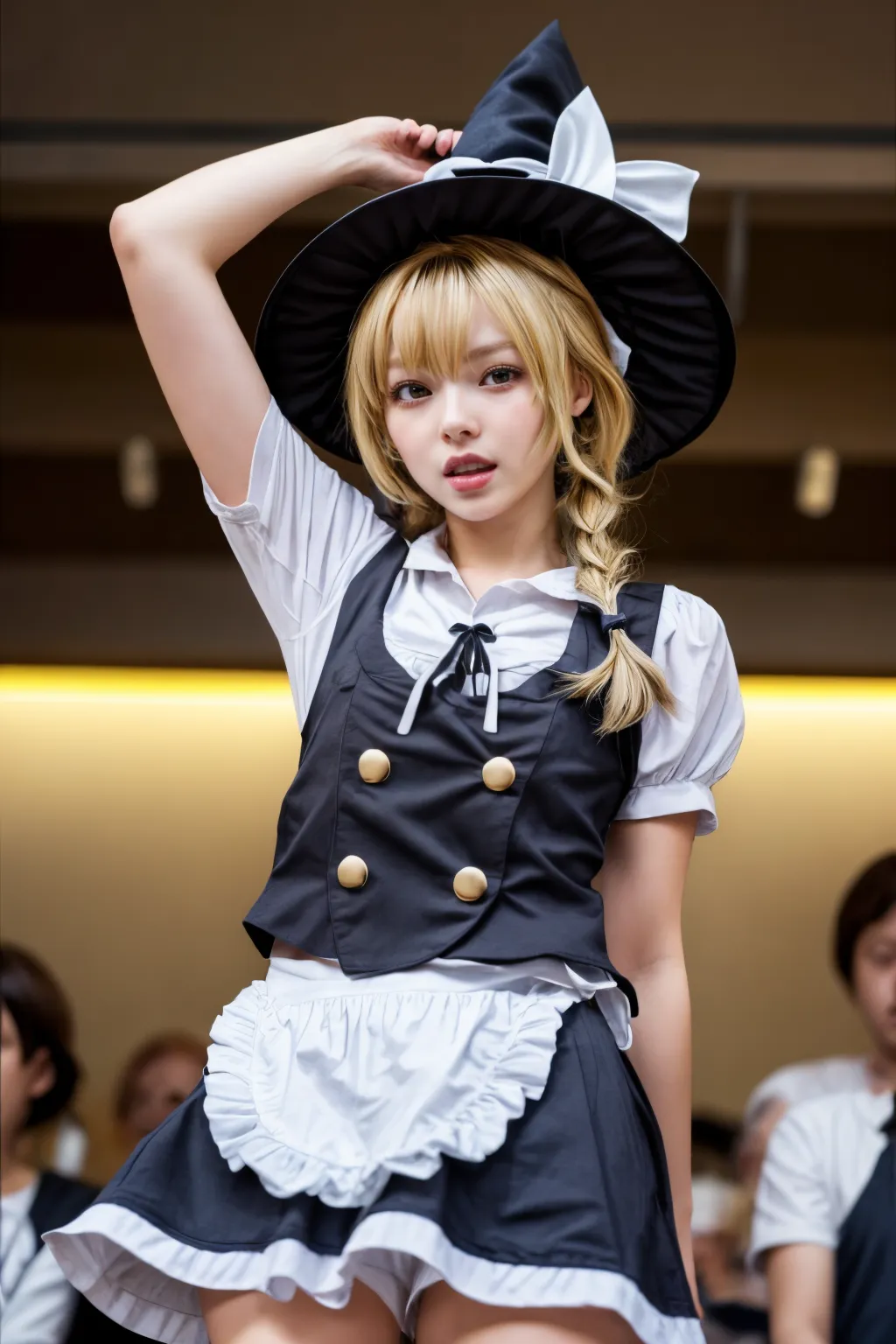 可愛い美少女たちが魔理沙ちゃんのコスプレをしてくれたAIエロ画像240枚まとめ！(3ページ目)の24枚目の画像です。