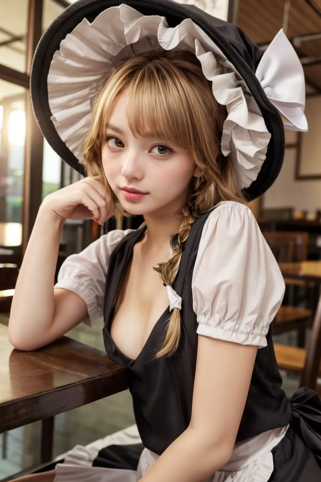 可愛い美少女たちが魔理沙ちゃんのコスプレをしてくれたAIエロ画像240枚まとめ！(3ページ目)の26枚目の画像です。