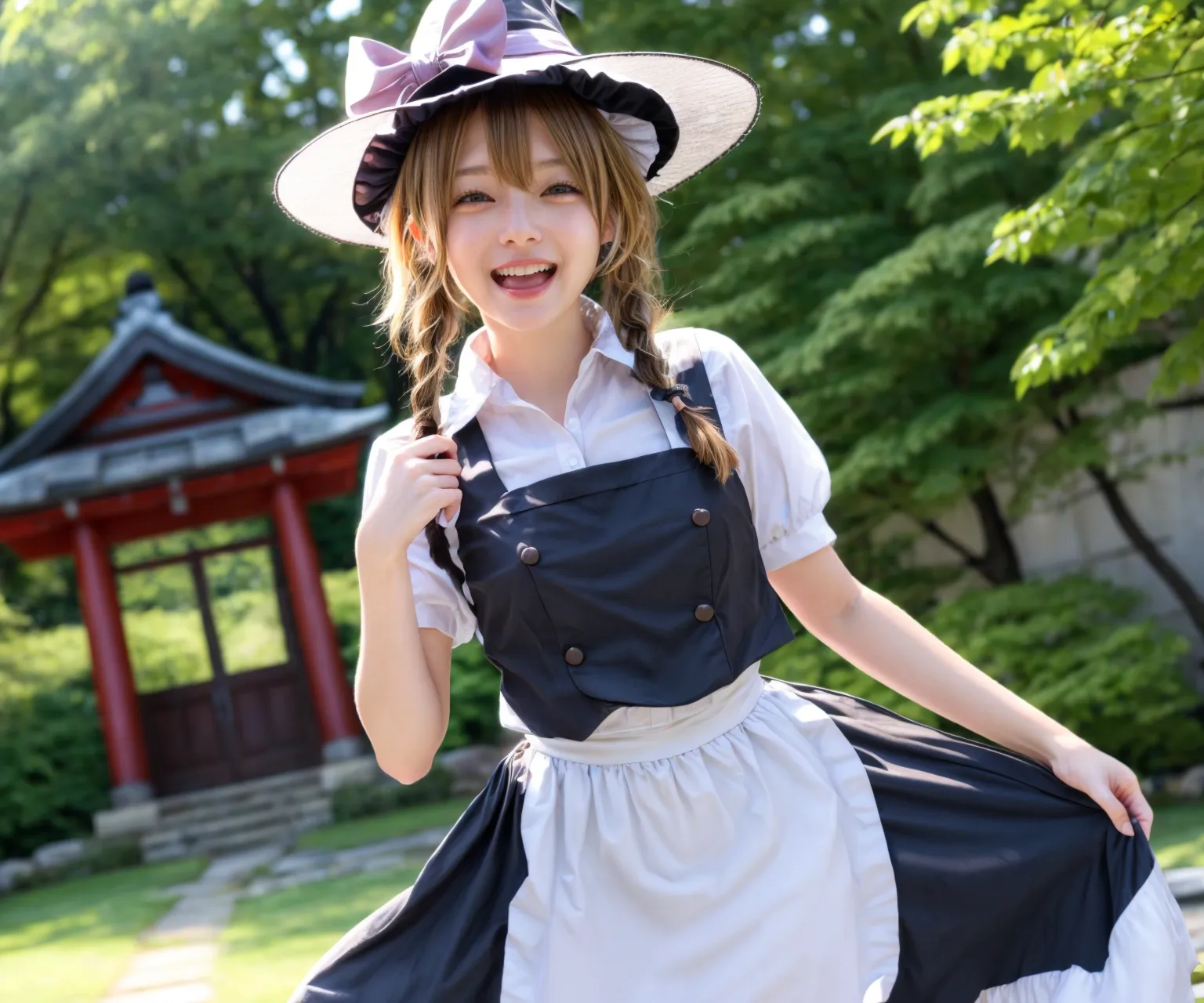 可愛い美少女たちが魔理沙ちゃんのコスプレをしてくれたAIエロ画像240枚まとめ！(3ページ目)の30枚目の画像です。