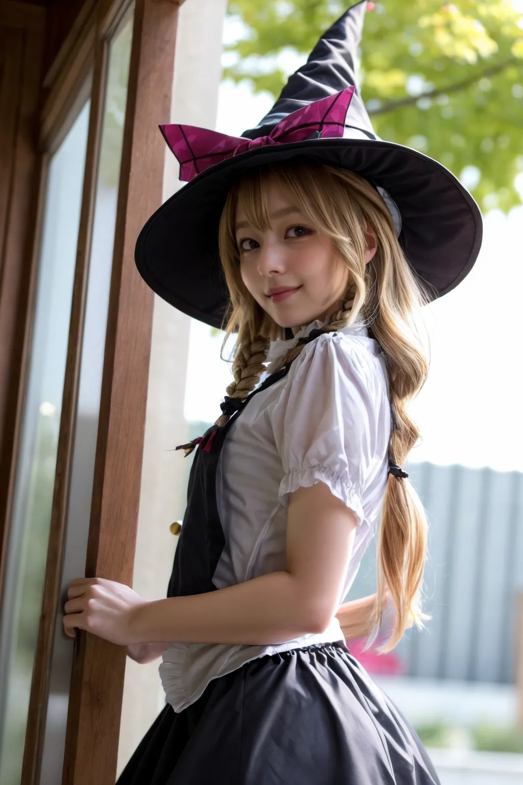 可愛い美少女たちが魔理沙ちゃんのコスプレをしてくれたAIエロ画像240枚まとめ！(3ページ目)の38枚目の画像です。