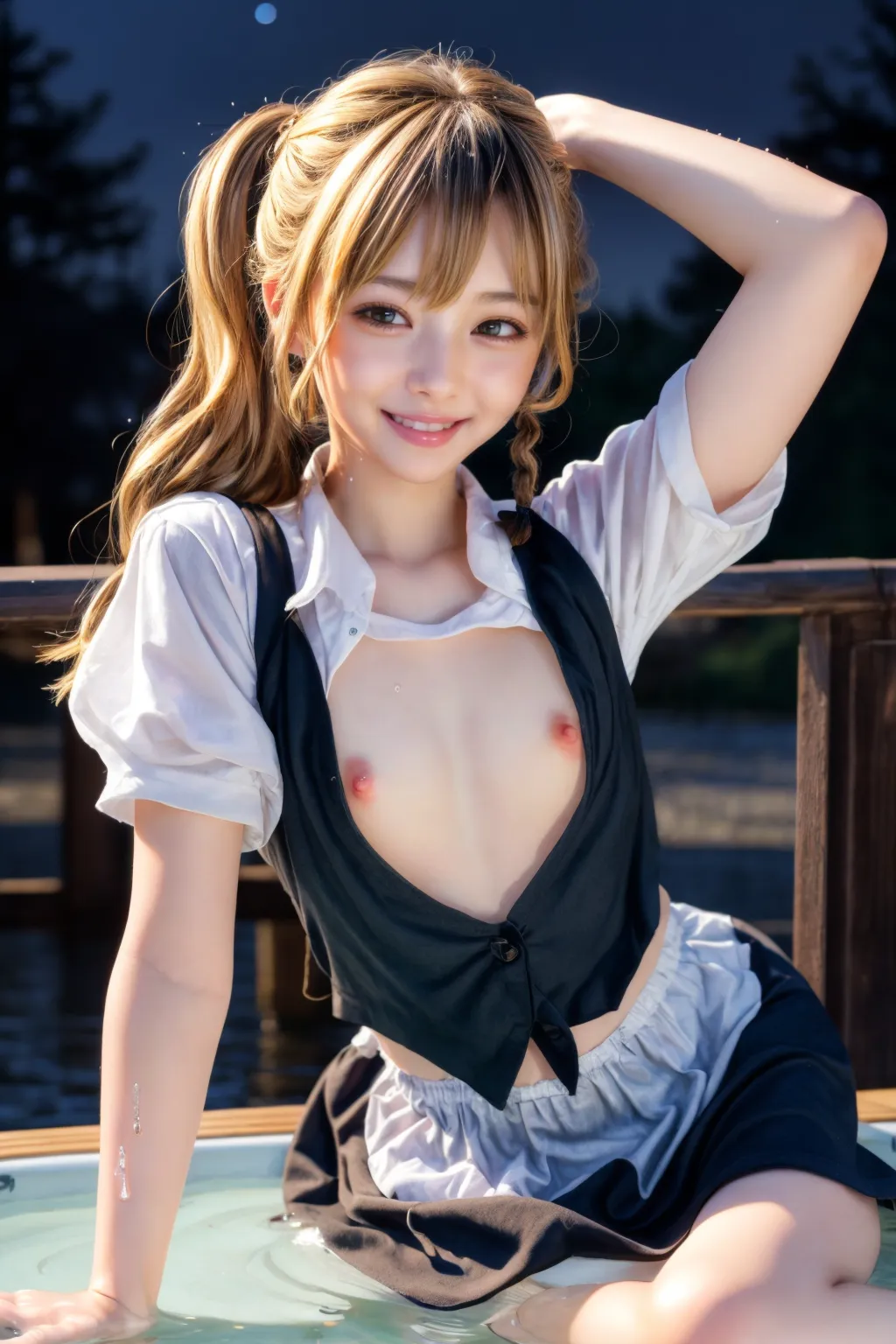 可愛い美少女たちが魔理沙ちゃんのコスプレをしてくれたAIエロ画像240枚まとめ！(4ページ目)の5枚目の画像です。