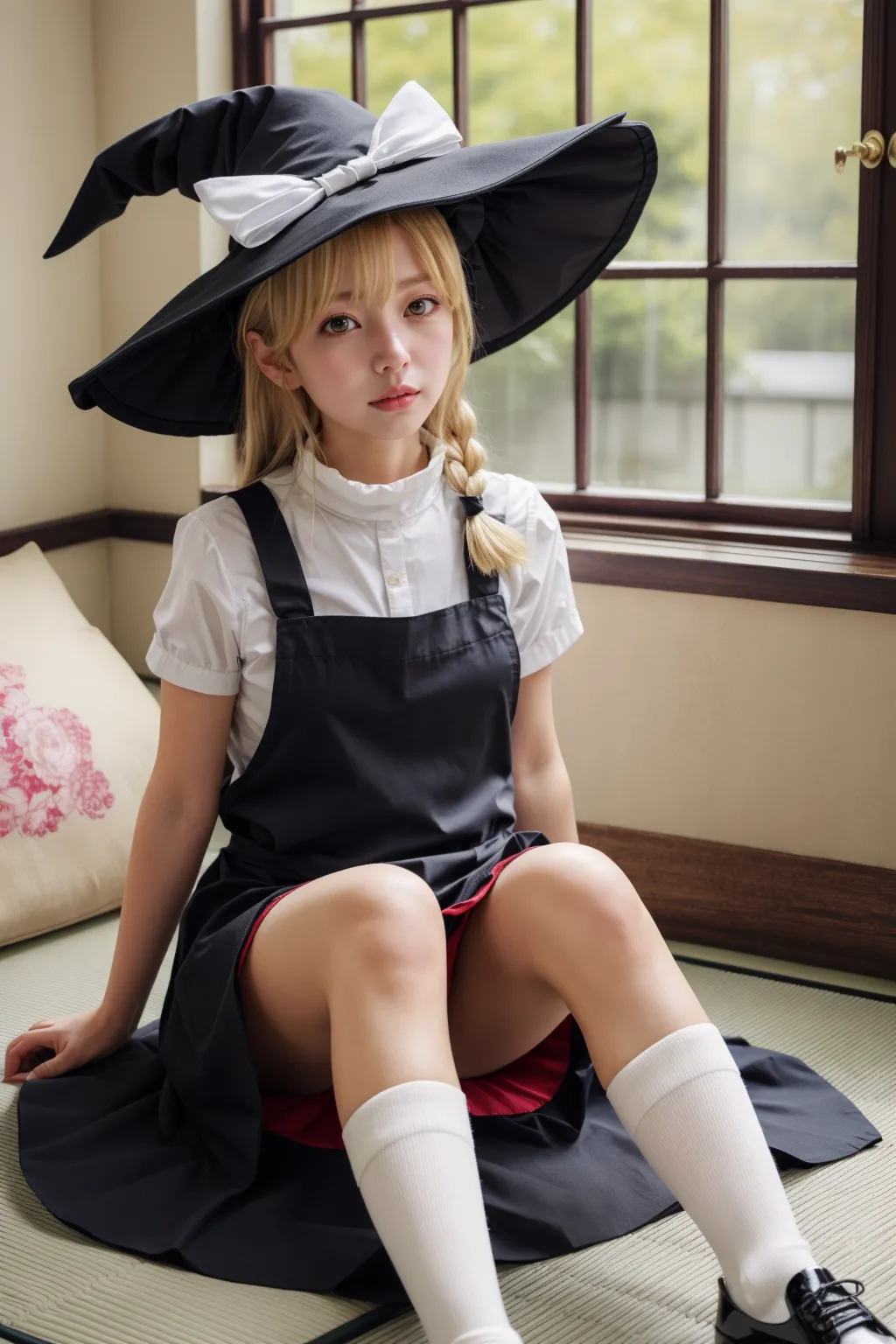 可愛い美少女たちが魔理沙ちゃんのコスプレをしてくれたAIエロ画像240枚まとめ！(4ページ目)の15枚目の画像です。
