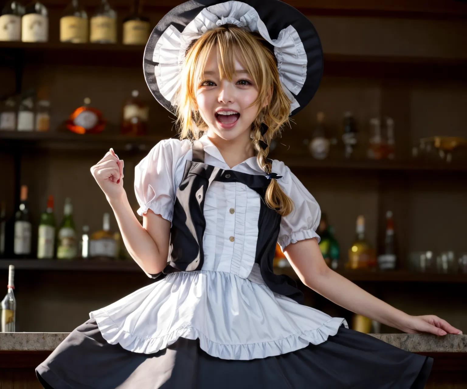 可愛い美少女たちが魔理沙ちゃんのコスプレをしてくれたAIエロ画像240枚まとめ！(5ページ目)の11枚目の画像です。