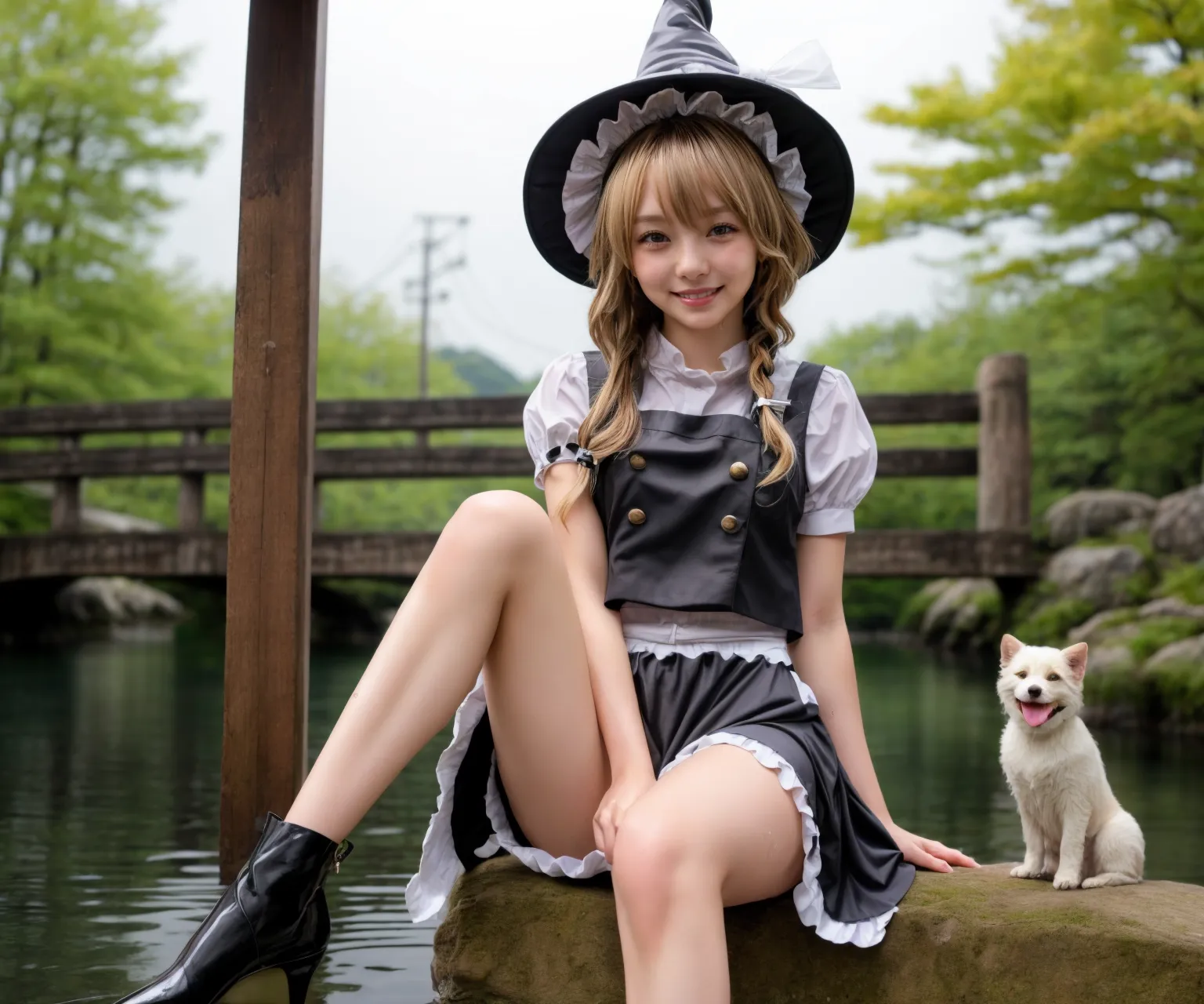可愛い美少女たちが魔理沙ちゃんのコスプレをしてくれたAIエロ画像240枚まとめ！(5ページ目)の16枚目の画像です。