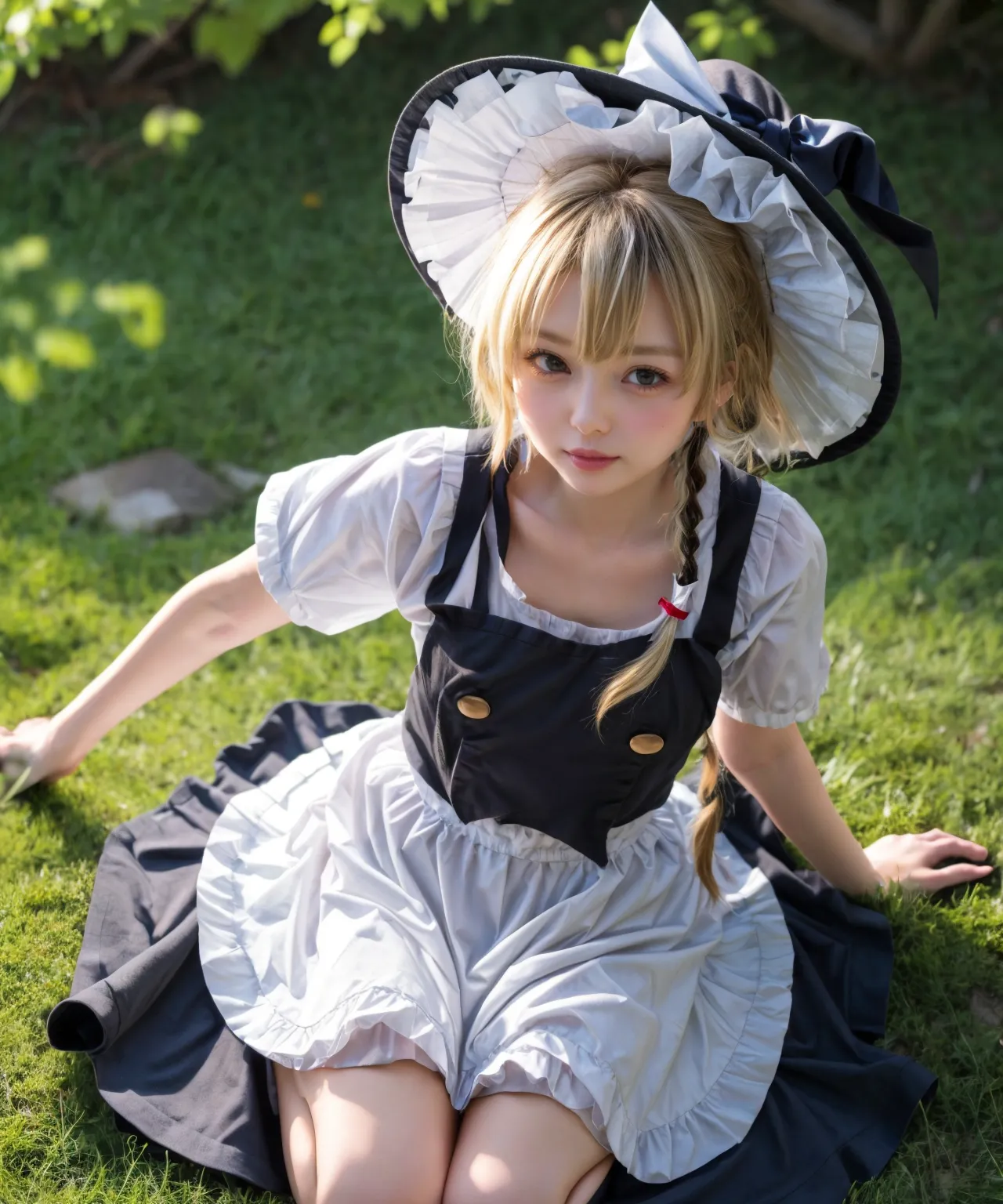 可愛い美少女たちが魔理沙ちゃんのコスプレをしてくれたAIエロ画像240枚まとめ！(2ページ目)の33枚目の画像です。